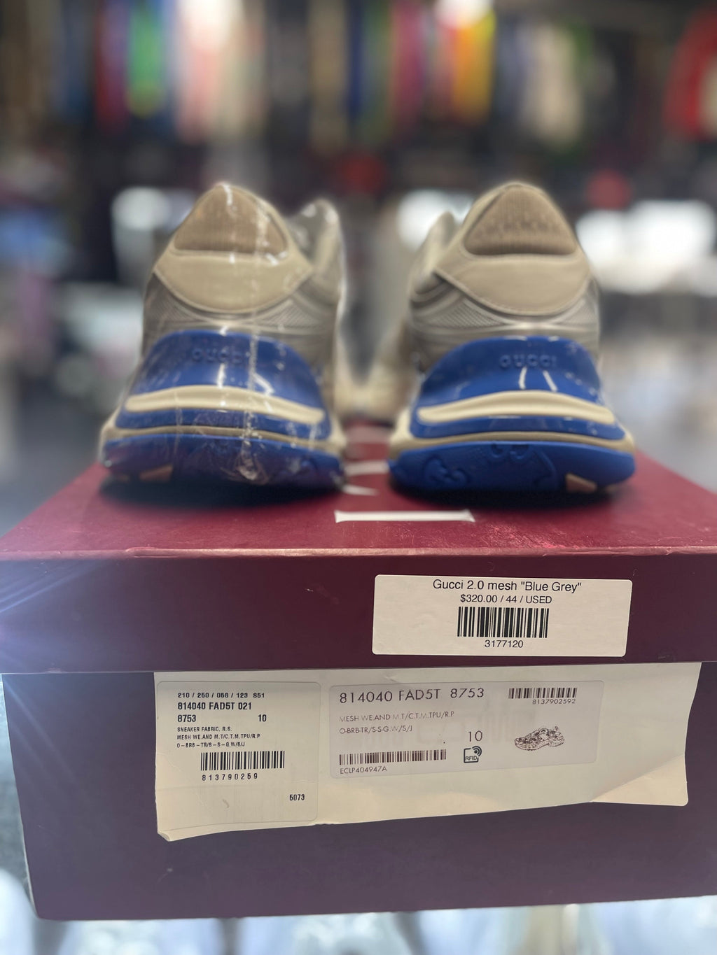 Gucci 2.0 mesh "Blue Grey"