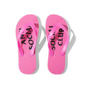 Anti Social Club Flip Flops "Pink"