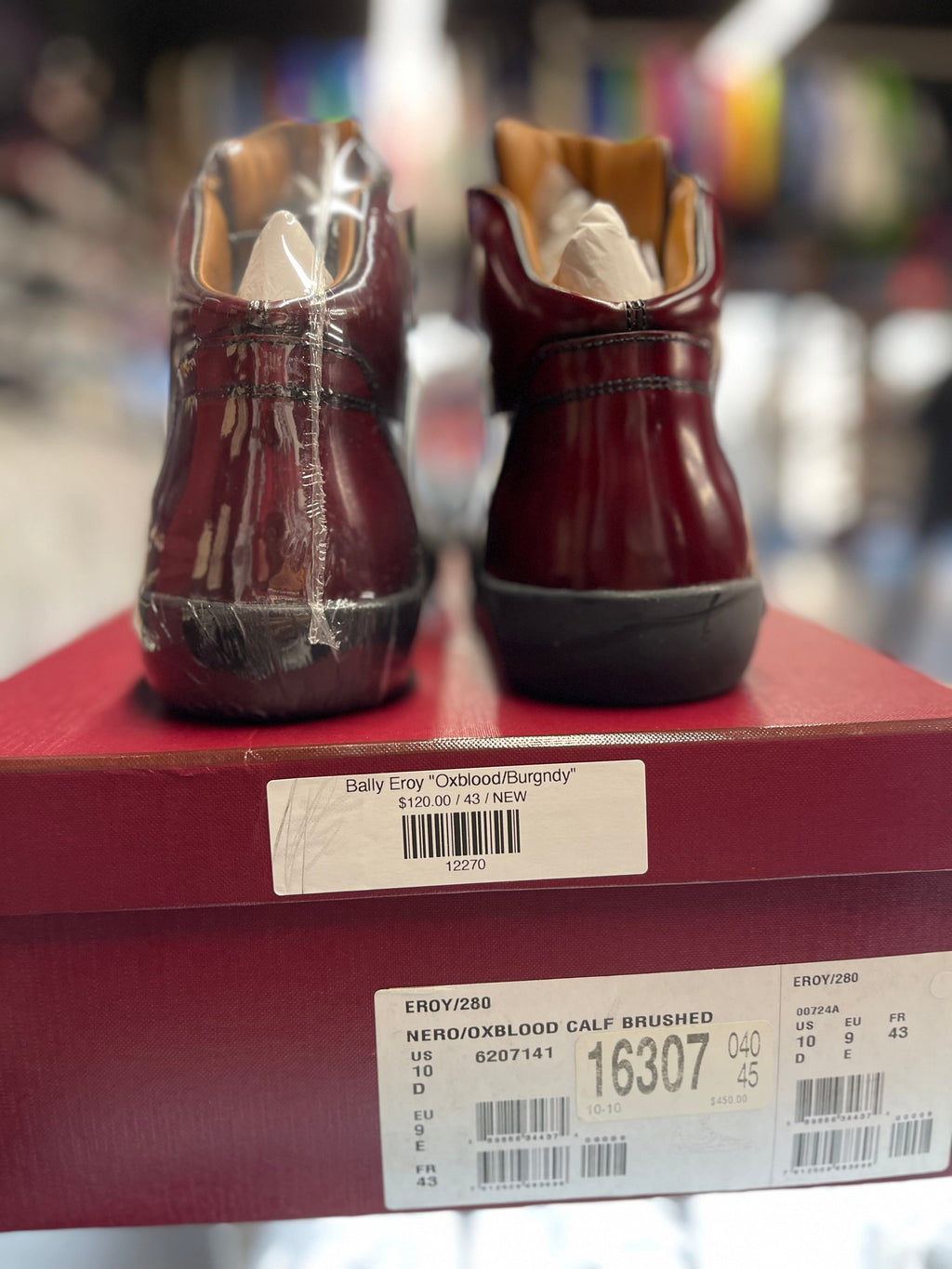 Bally Eroy "Oxblood/Burgndy"