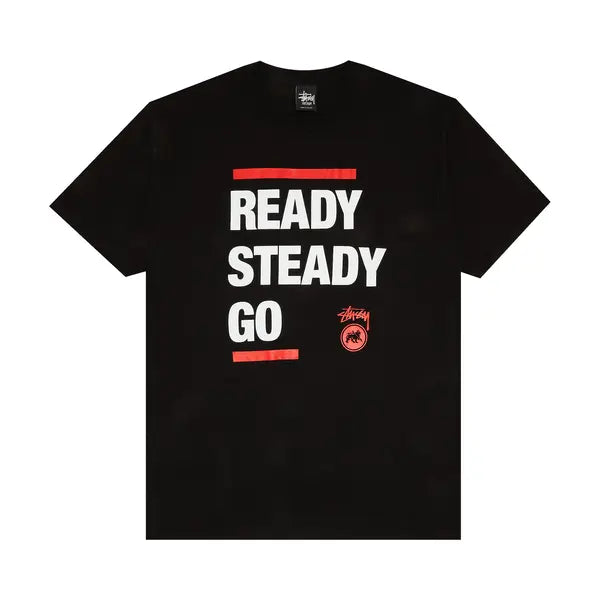 Stussy Ready Steady Go Tee "Black"