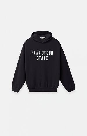 Fear Of God Essentials 90's Fleece Hoodie "Jet Black"