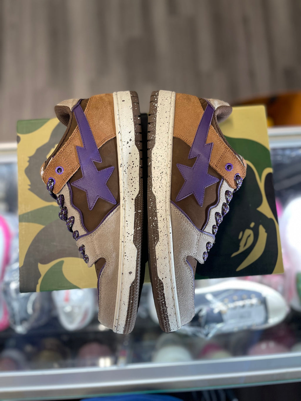 Bapesta Sk8 "Brown/Purple"