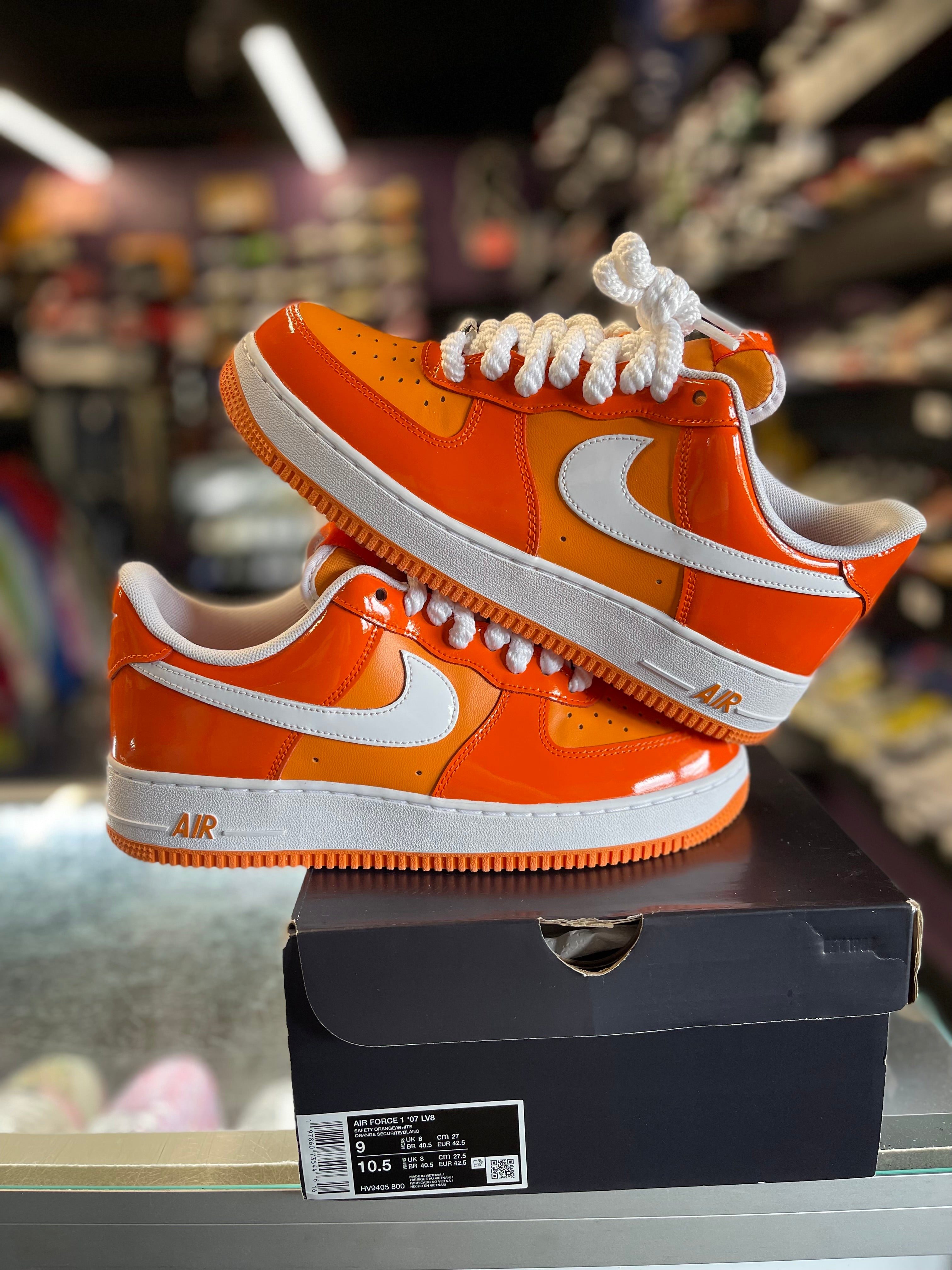 2024 Nike Air Force 1 '07 LV8 "Safety Orange Patent"