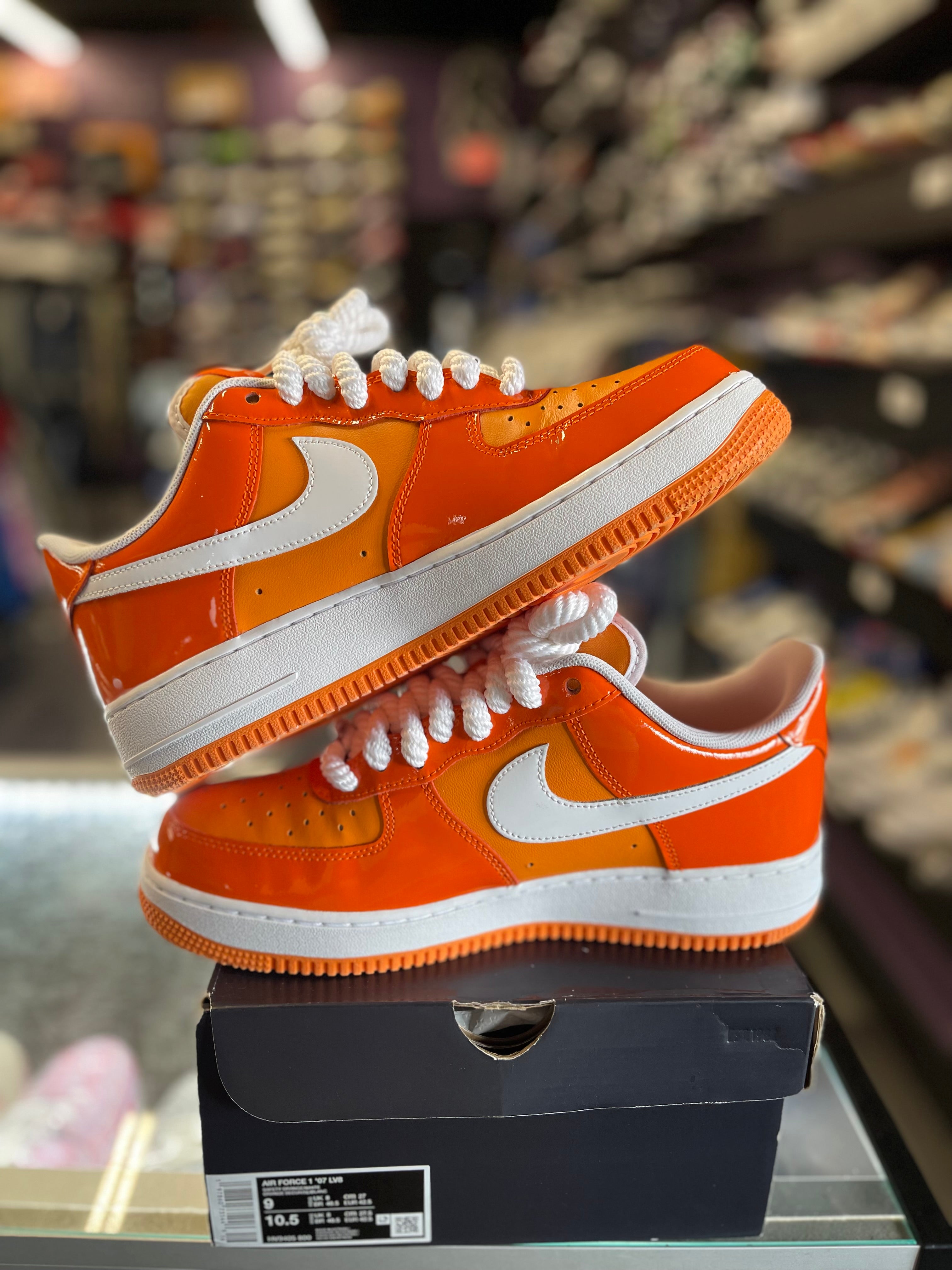 2024 Nike Air Force 1 '07 LV8 "Safety Orange Patent"