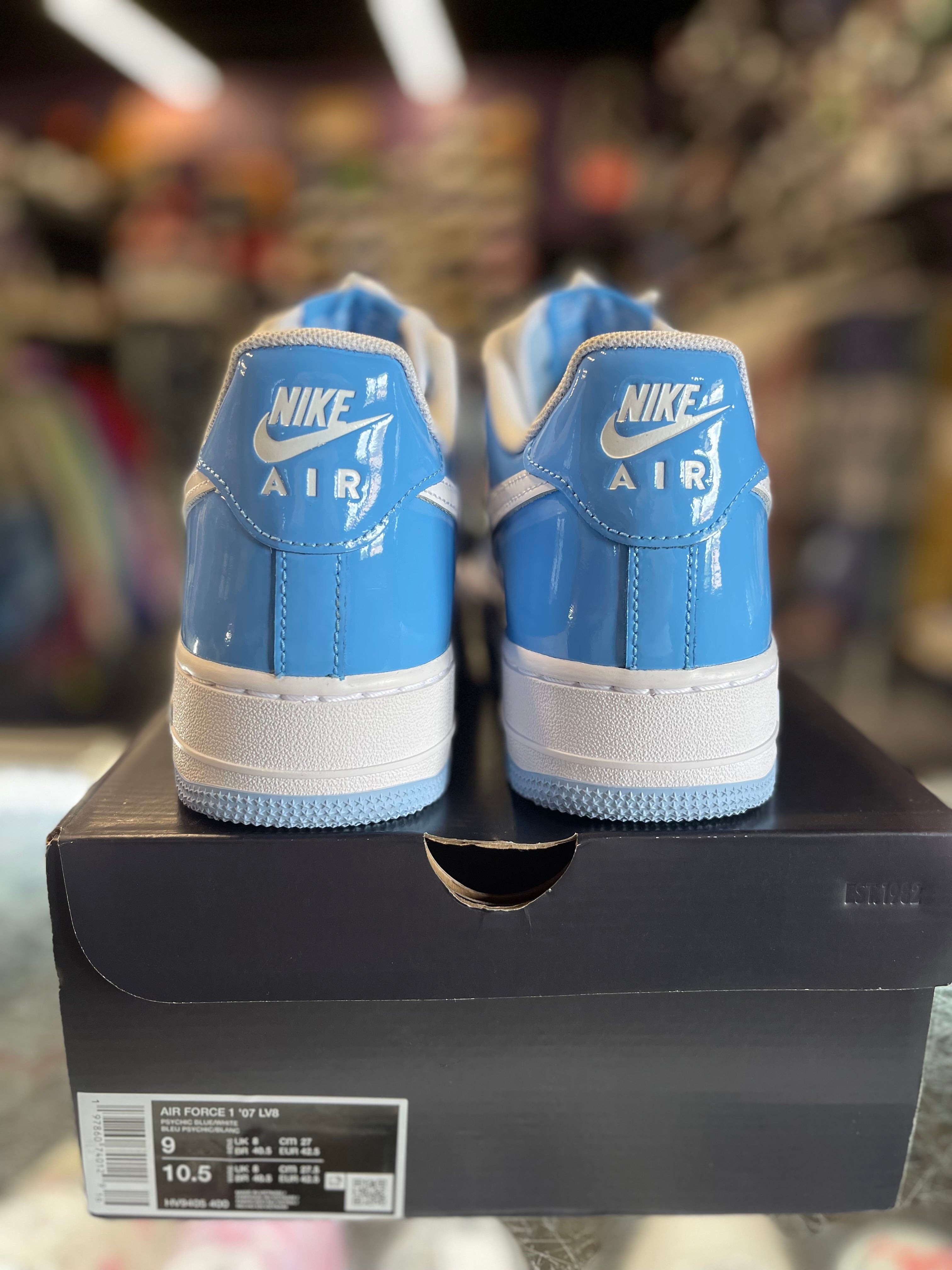 2024 Nike Air Force 1 Low 07 LV8 "Phychic Blue White Patent"