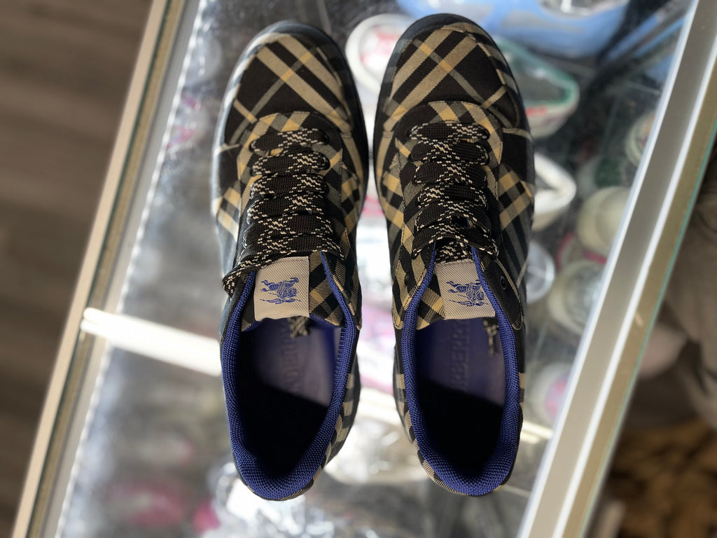 Burberry Check Terrance Sneaker "Black Check Distinctive Blue Lining"