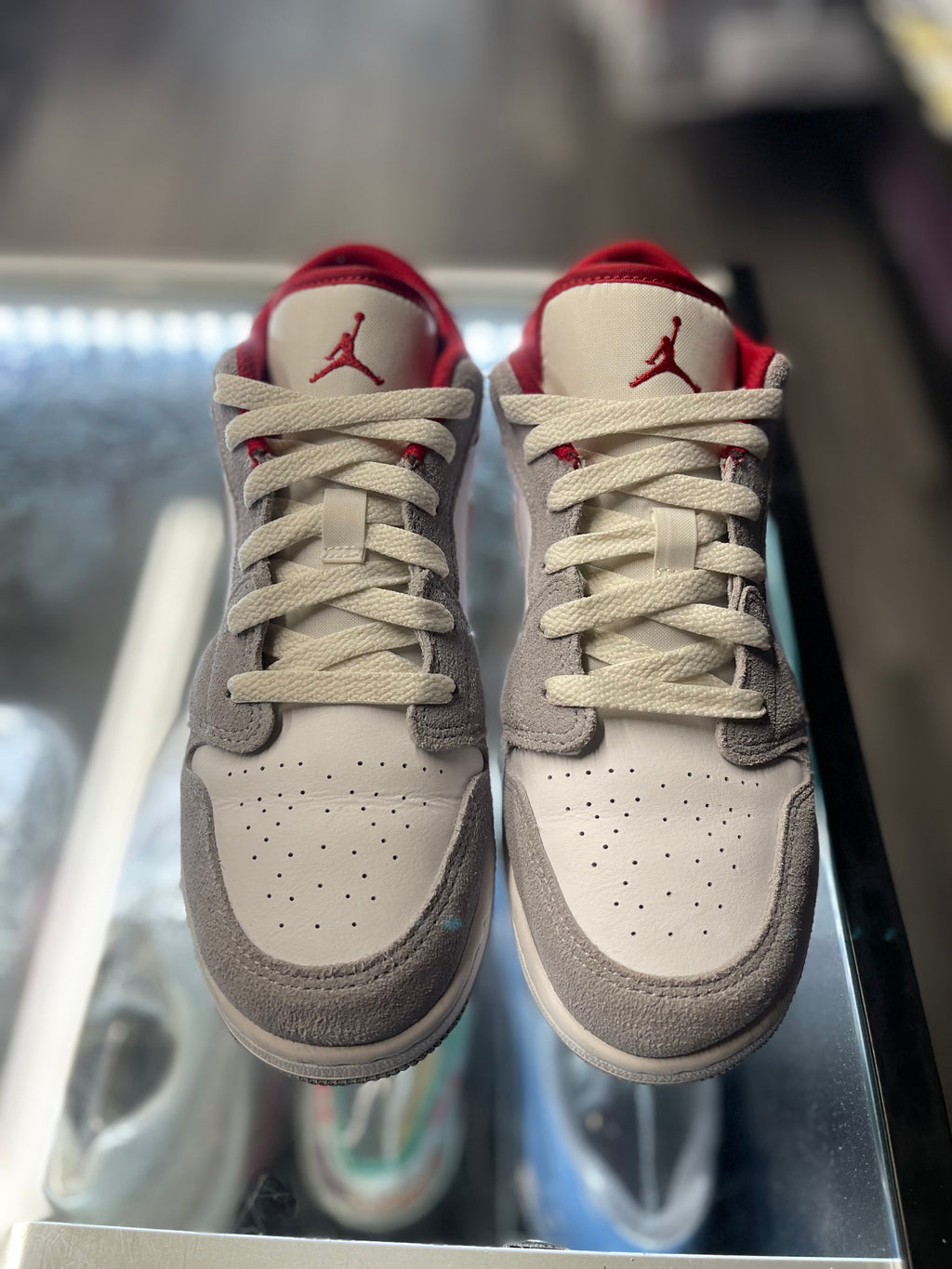 2021 Air Jordan 1 Low SE "Smoke Grey Gym Red" (GS)