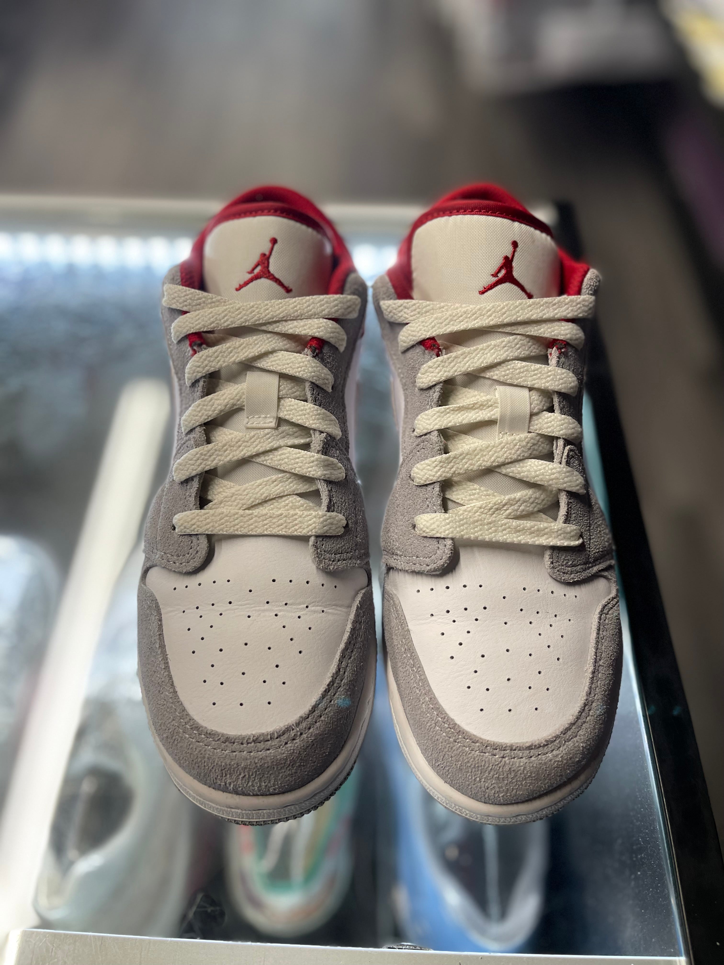 2021 Air Jordan 1 Low SE "Smoke Grey Gym Red" (GS)