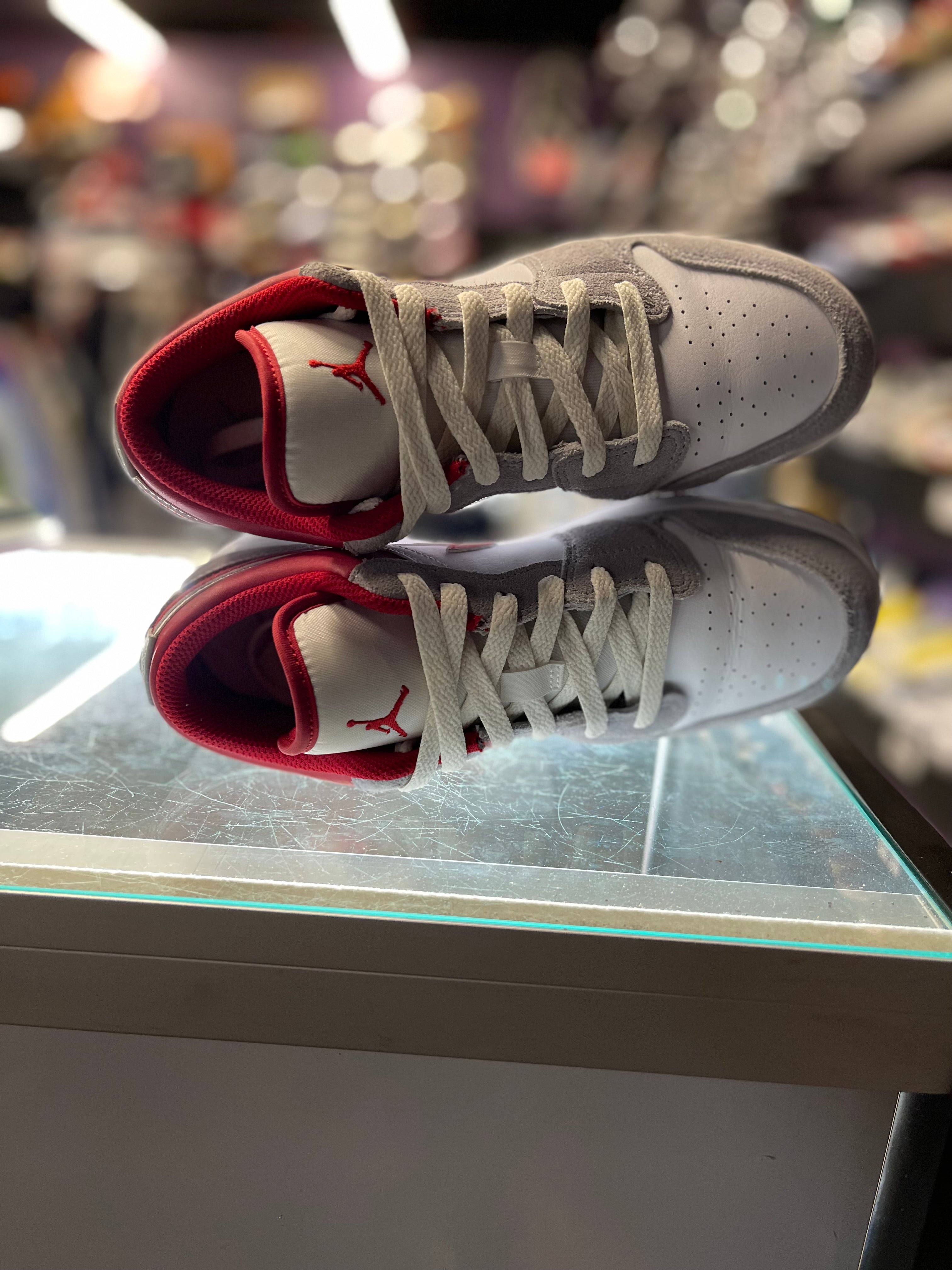 2021 Air Jordan 1 Low SE "Smoke Grey Gym Red" (GS)