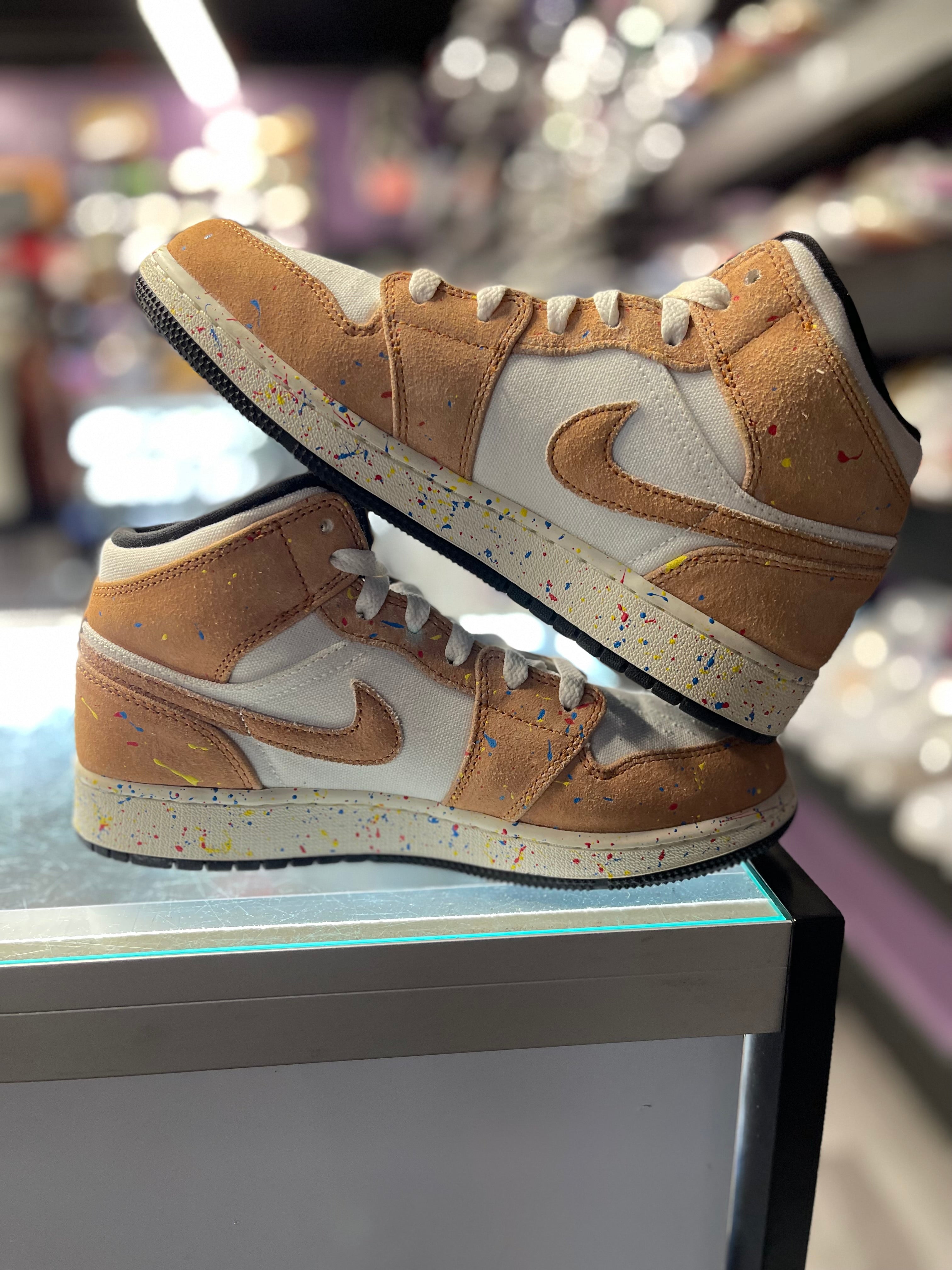 2021 Air Jordan 1 Mid SE "Brushstroke" (GS)