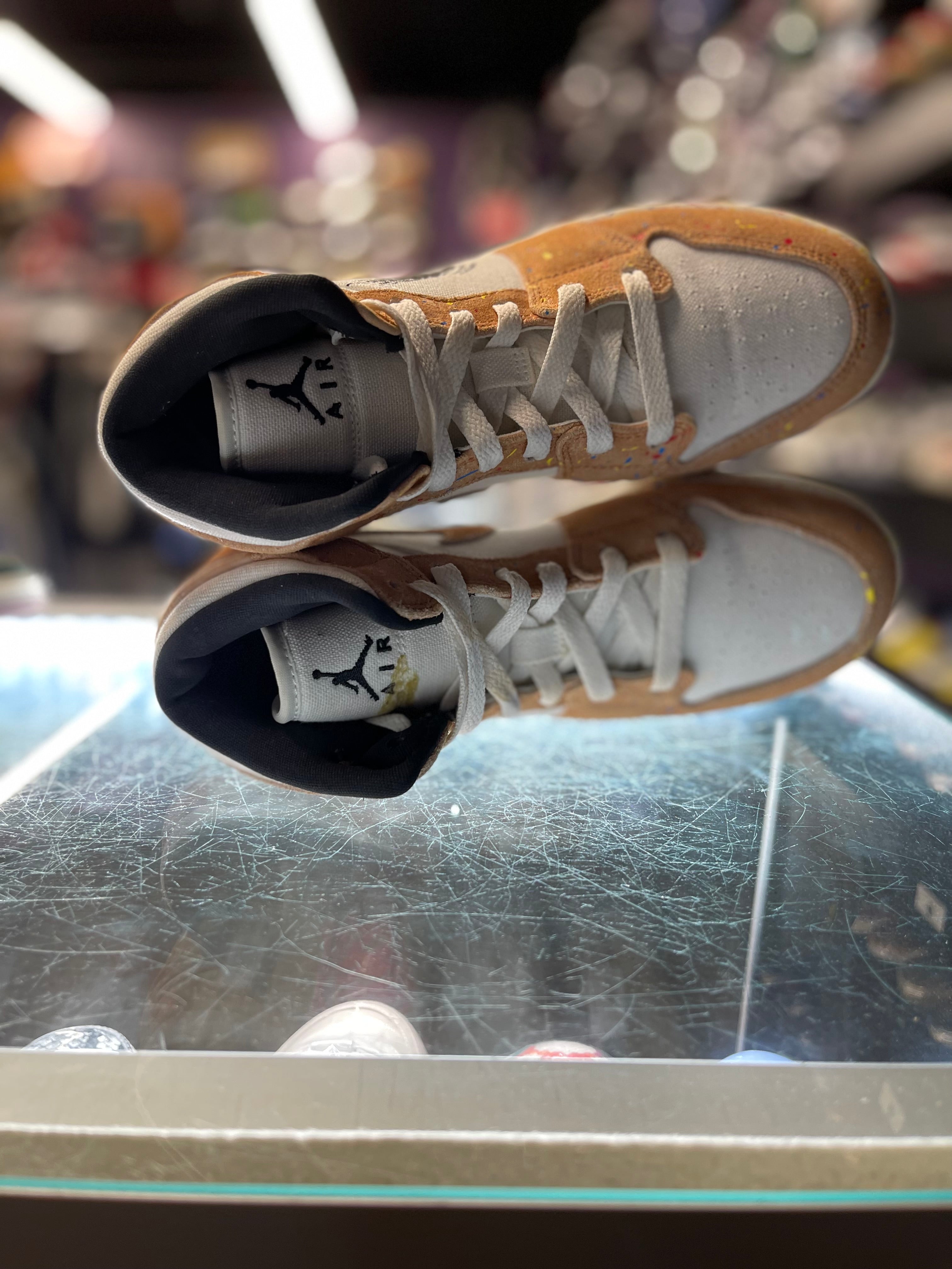 2021 Air Jordan 1 Mid SE "Brushstroke" (GS)