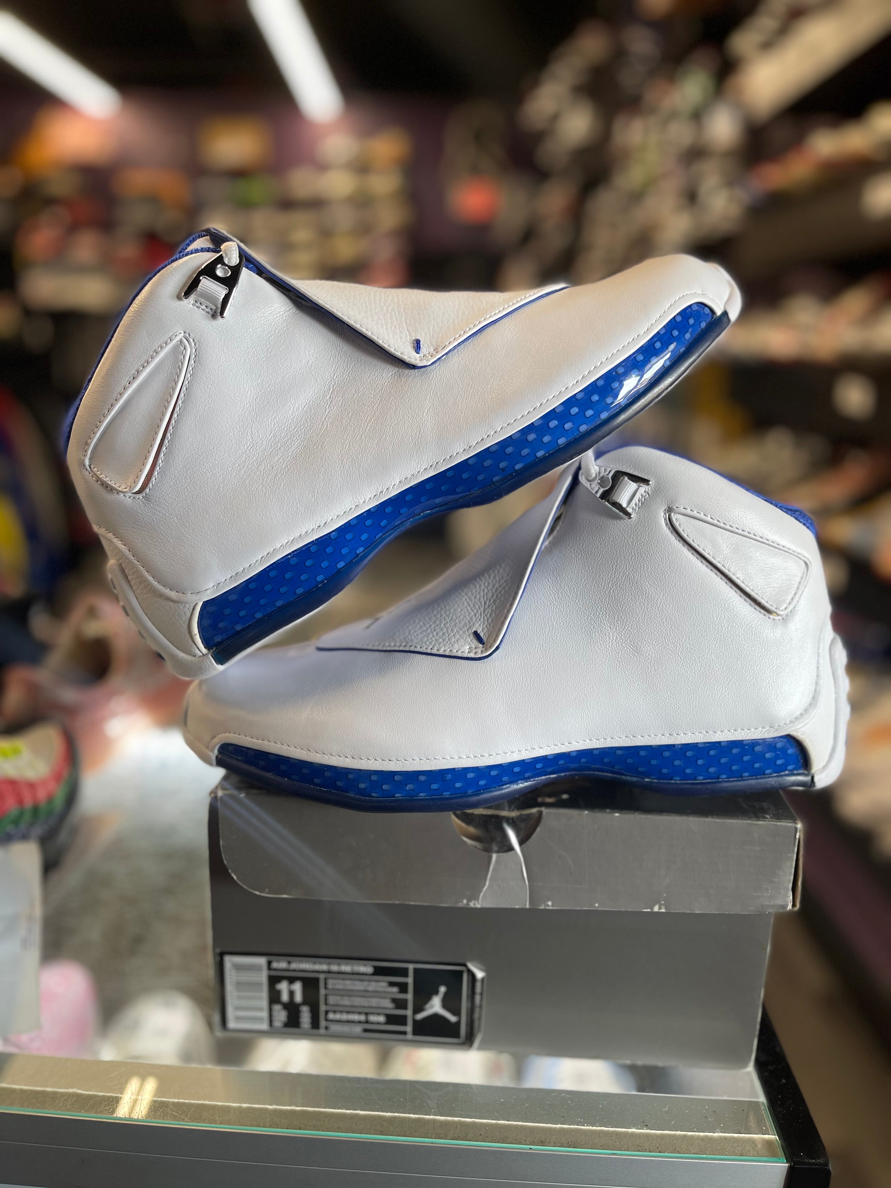 2018 Air Jordan Retro 18 "White Sport Royal"