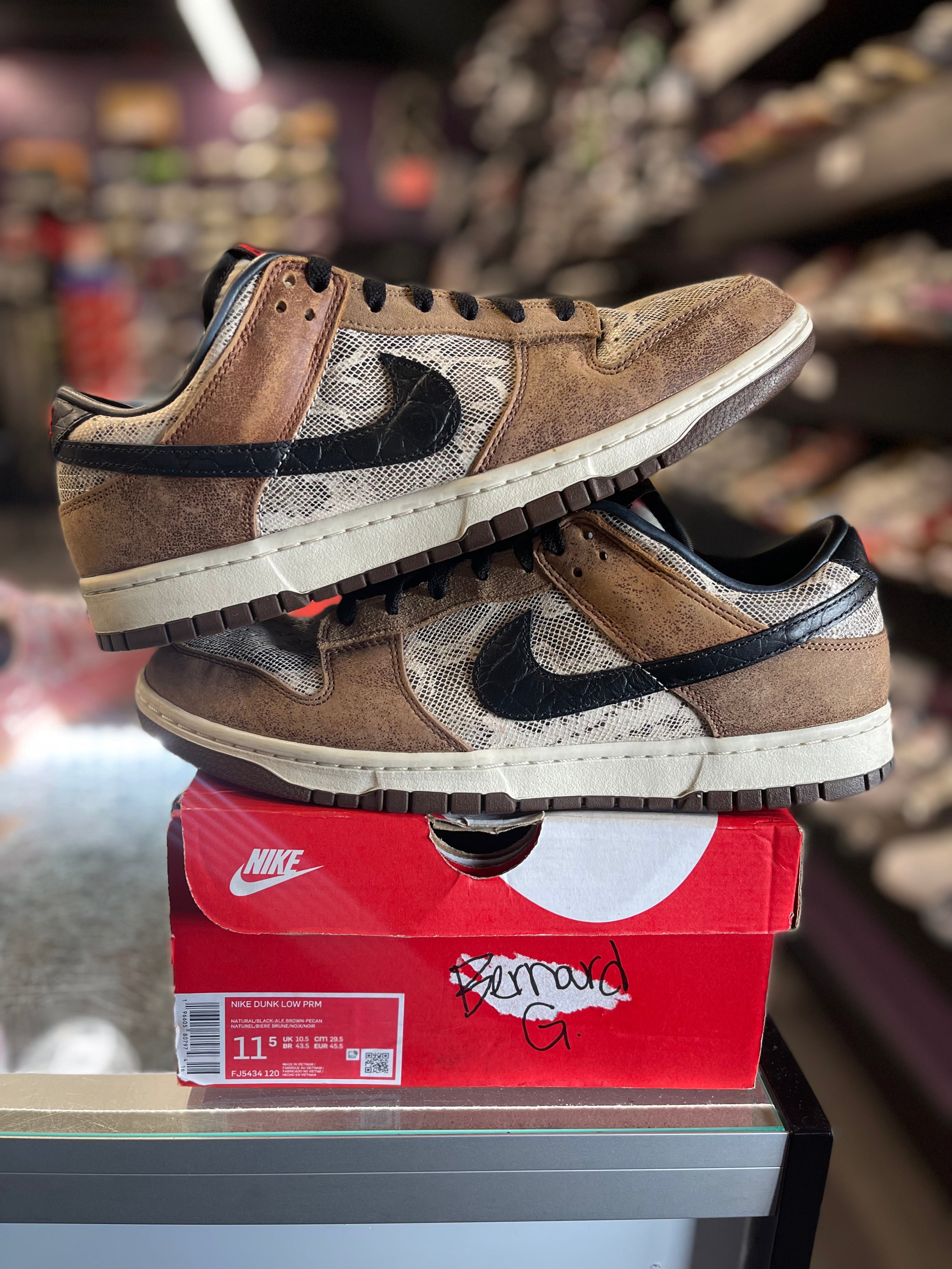 2023 Nike Dunk Low Premium "CO.JP Brown Snakeskin"