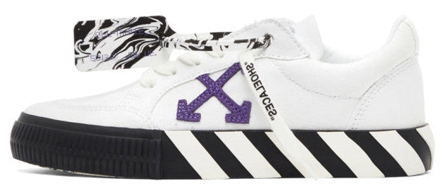 Off-White Low Vulcanized Sneaker "White Purple"