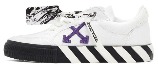 Off-White Low Vulcanized Sneaker "White Purple"