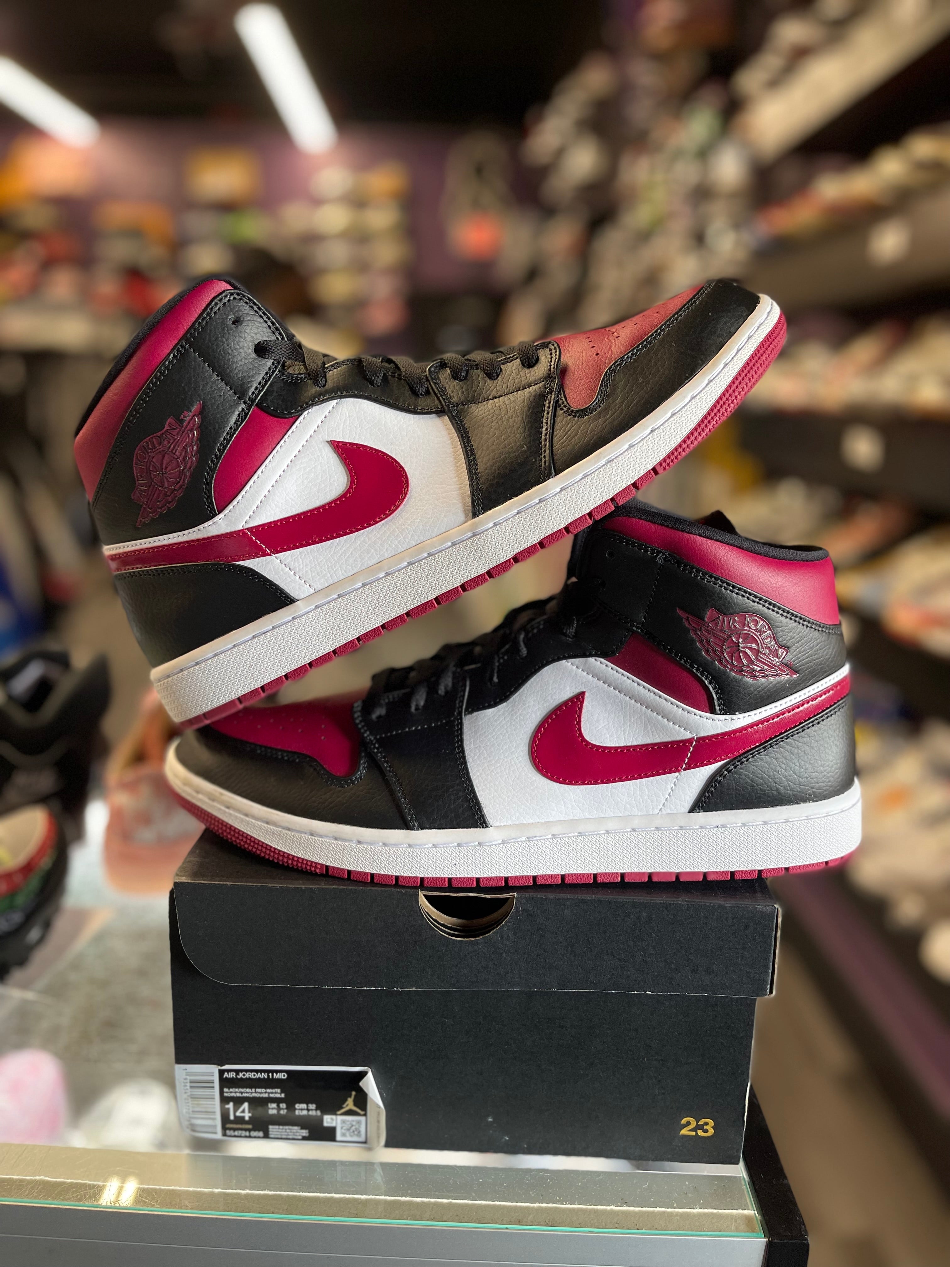 2020 Jordan 1 Mid "Bred Toe"