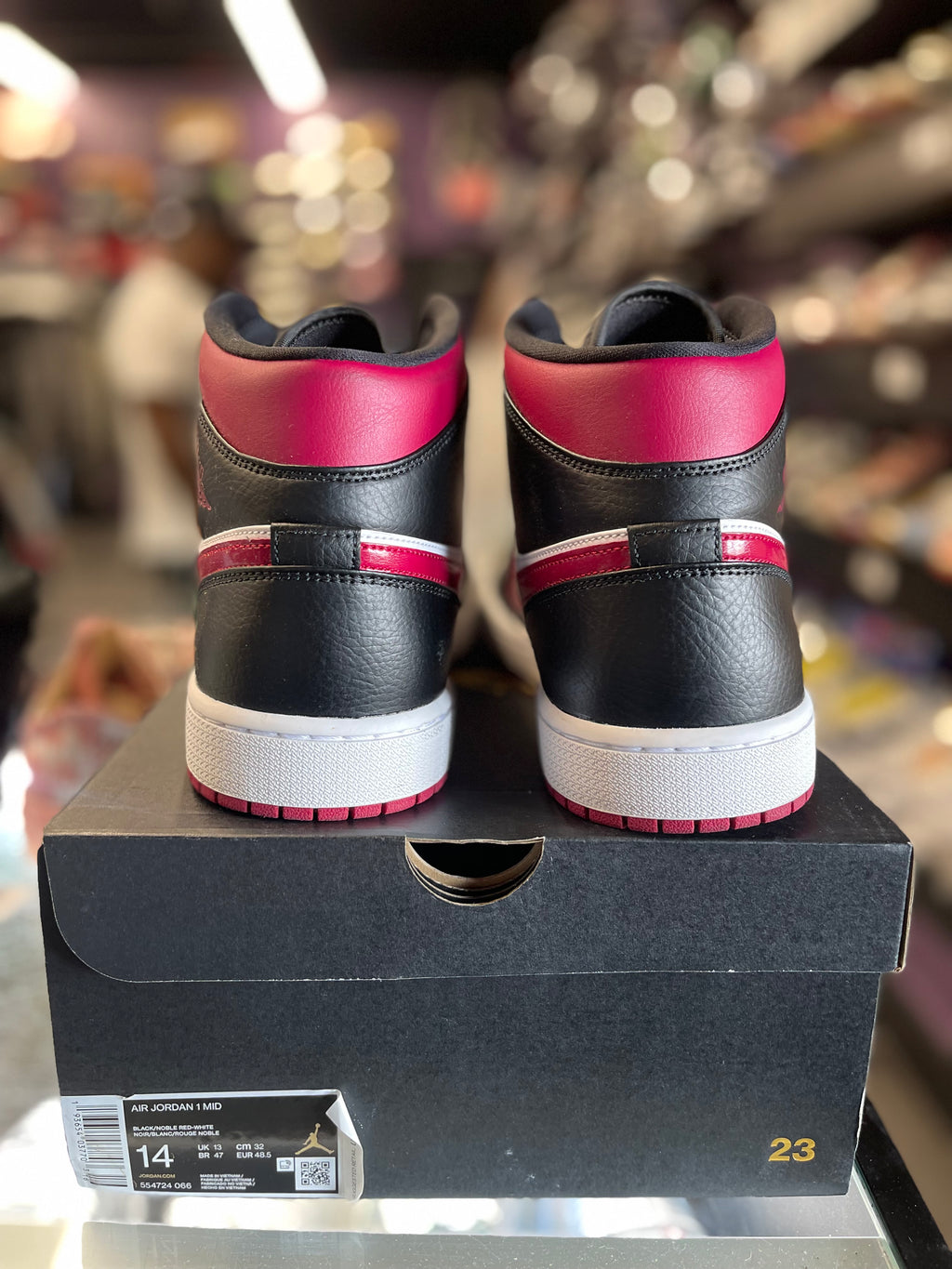 2020 Jordan 1 Mid "Bred Toe"