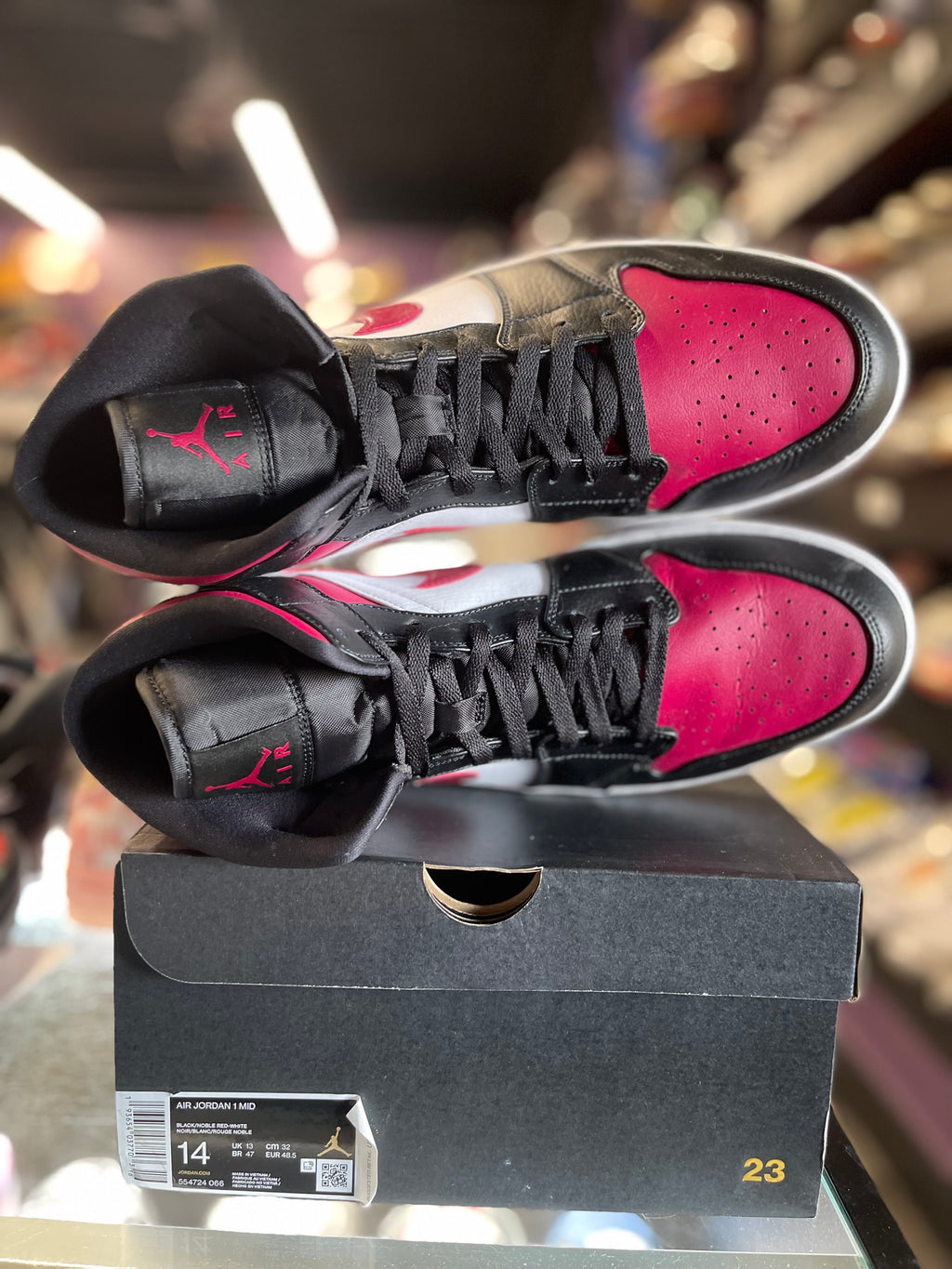 2020 Jordan 1 Mid "Bred Toe"