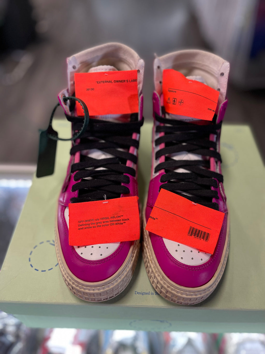 Off White WMNS Court 3.0 High "White/Purple"