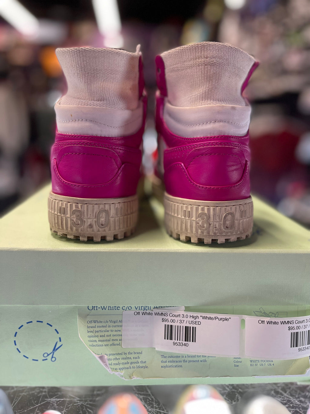 Off White WMNS Court 3.0 High "White/Purple"