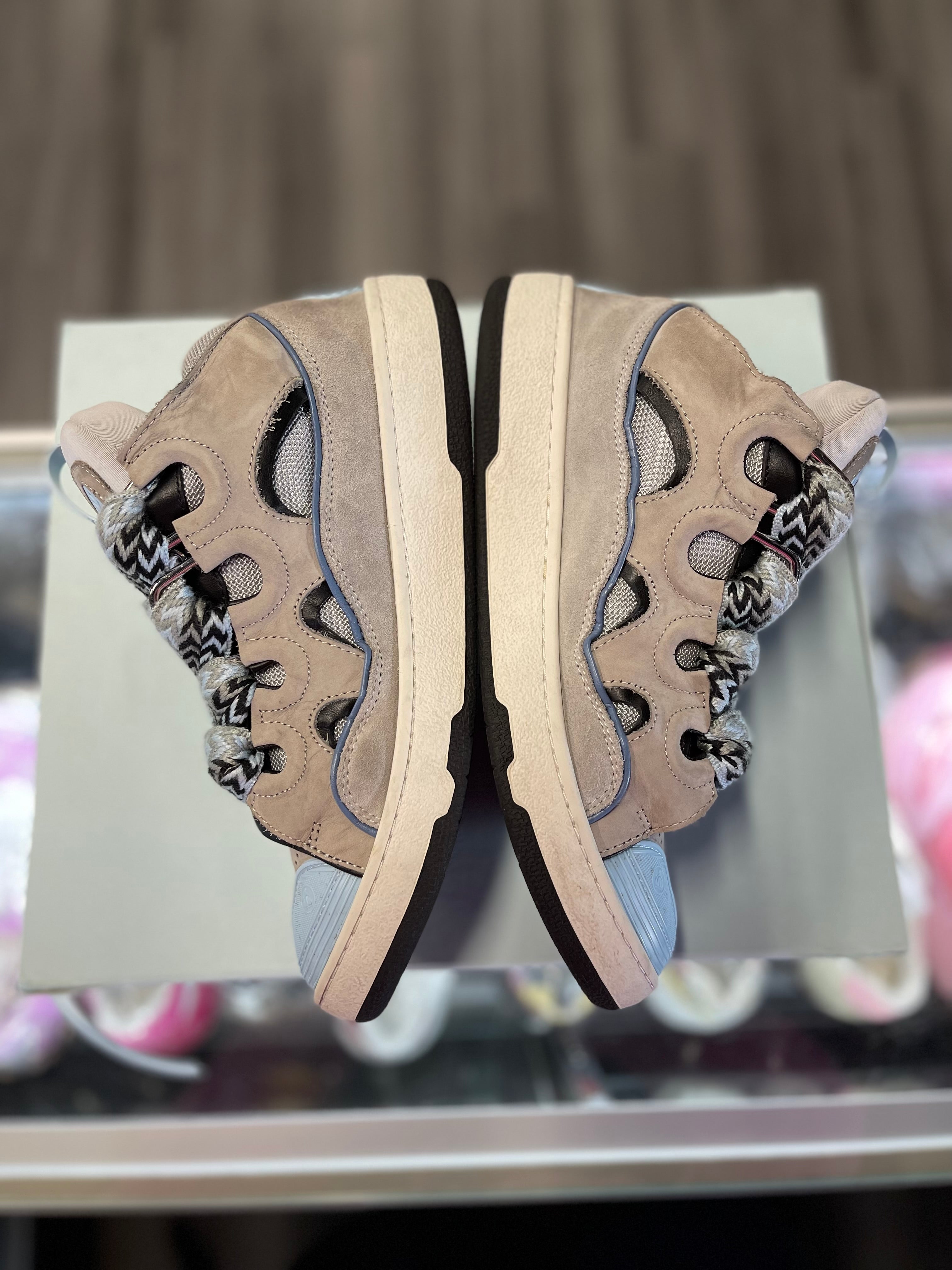 Lanvin Curb Sneaker "Grey/Blue"