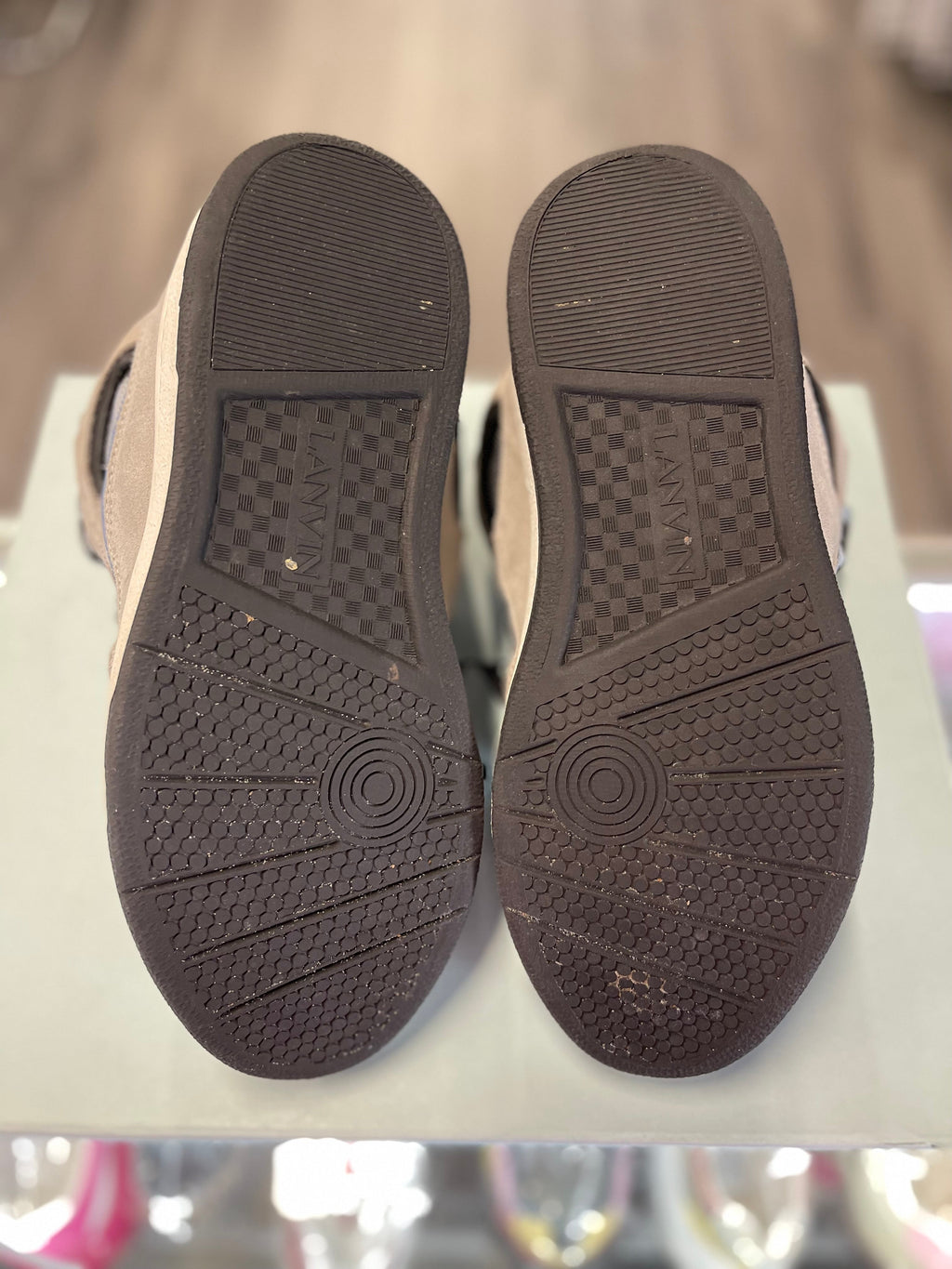 Lanvin Curb Sneaker "Grey/Blue"