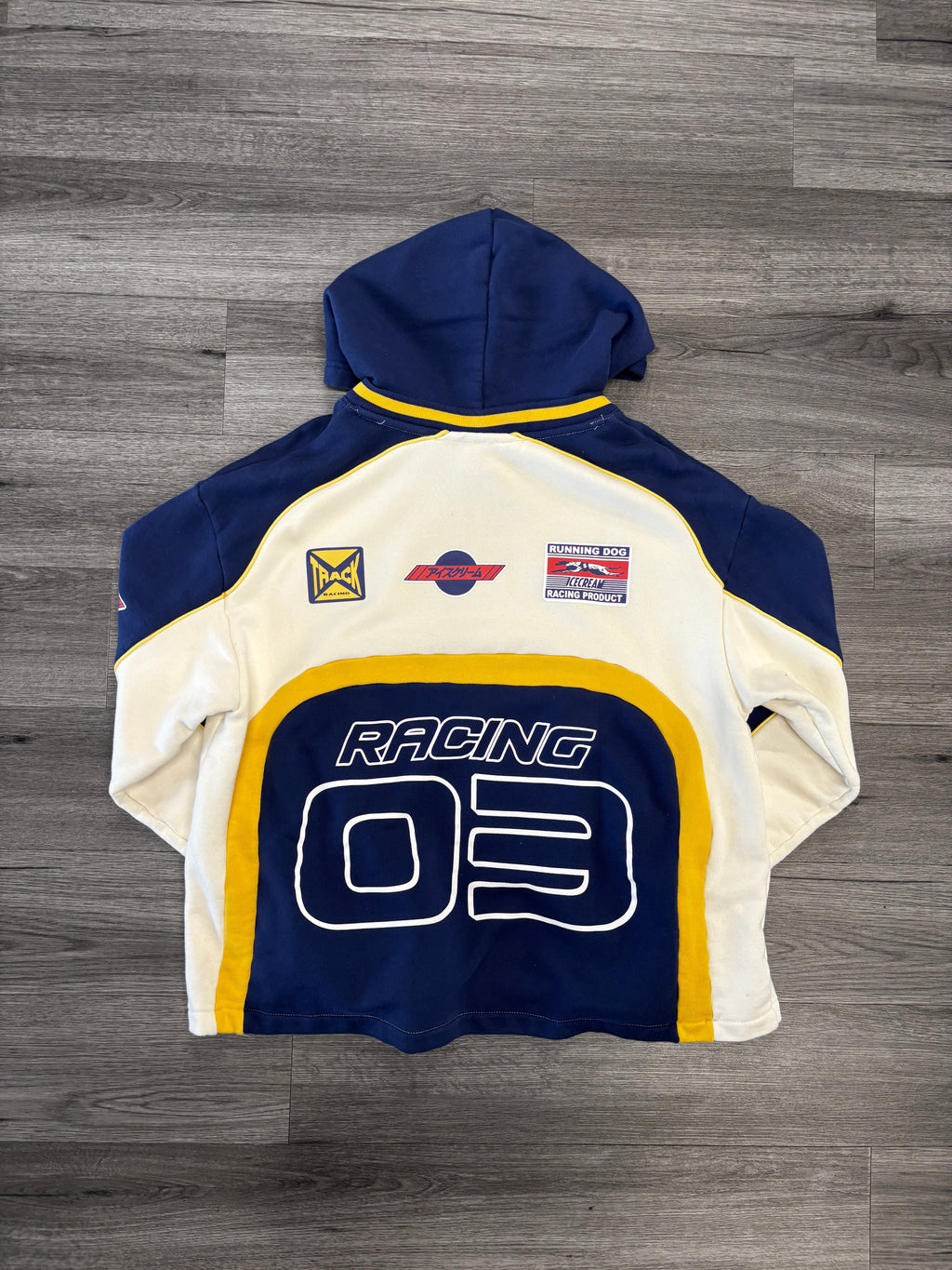 Ice Cream Hoodie "Blue Tan"