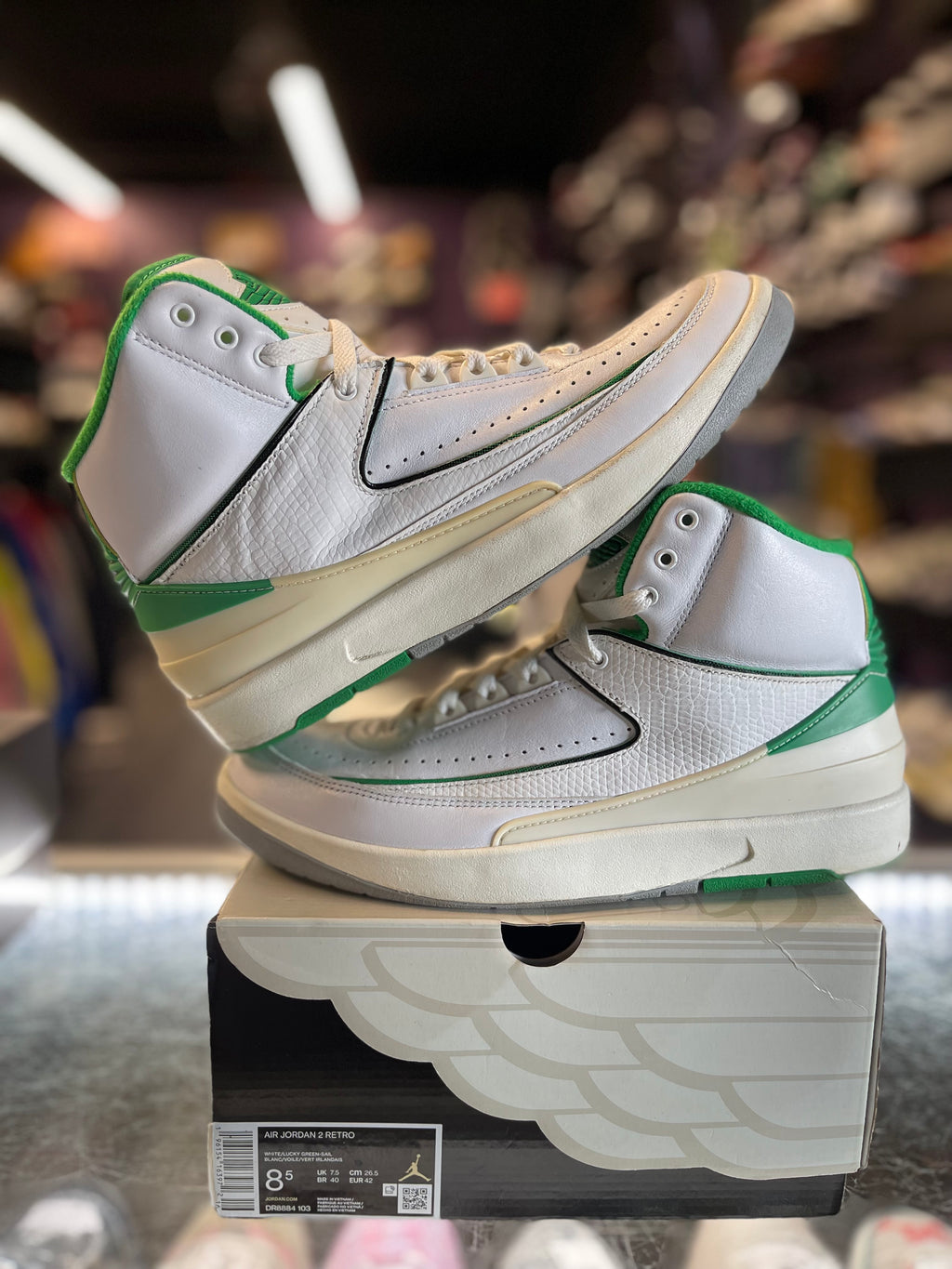 2023 Air Jordan Retro 2 Lucky Green"