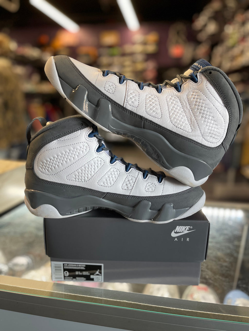 2026 Air Jordan Retro 9 "Flint Grey French Blue"