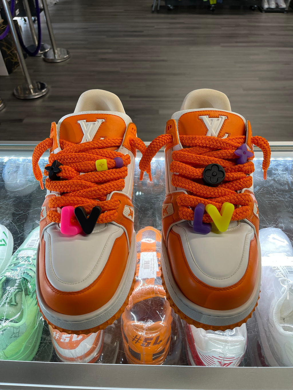 Louis Vuitton Trainer Maxi Sneaker "Orange/White"