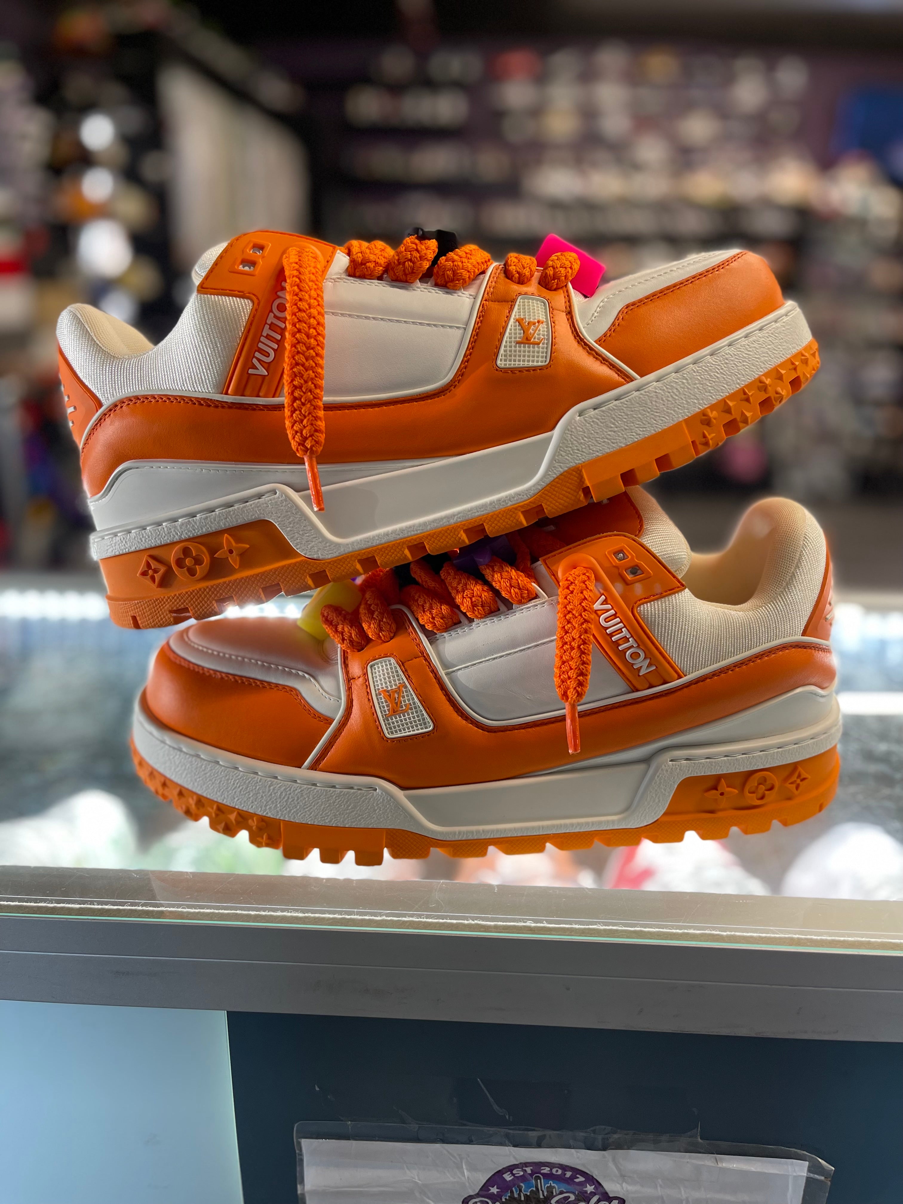Louis Vuitton Trainer Maxi Sneaker "Orange/White"