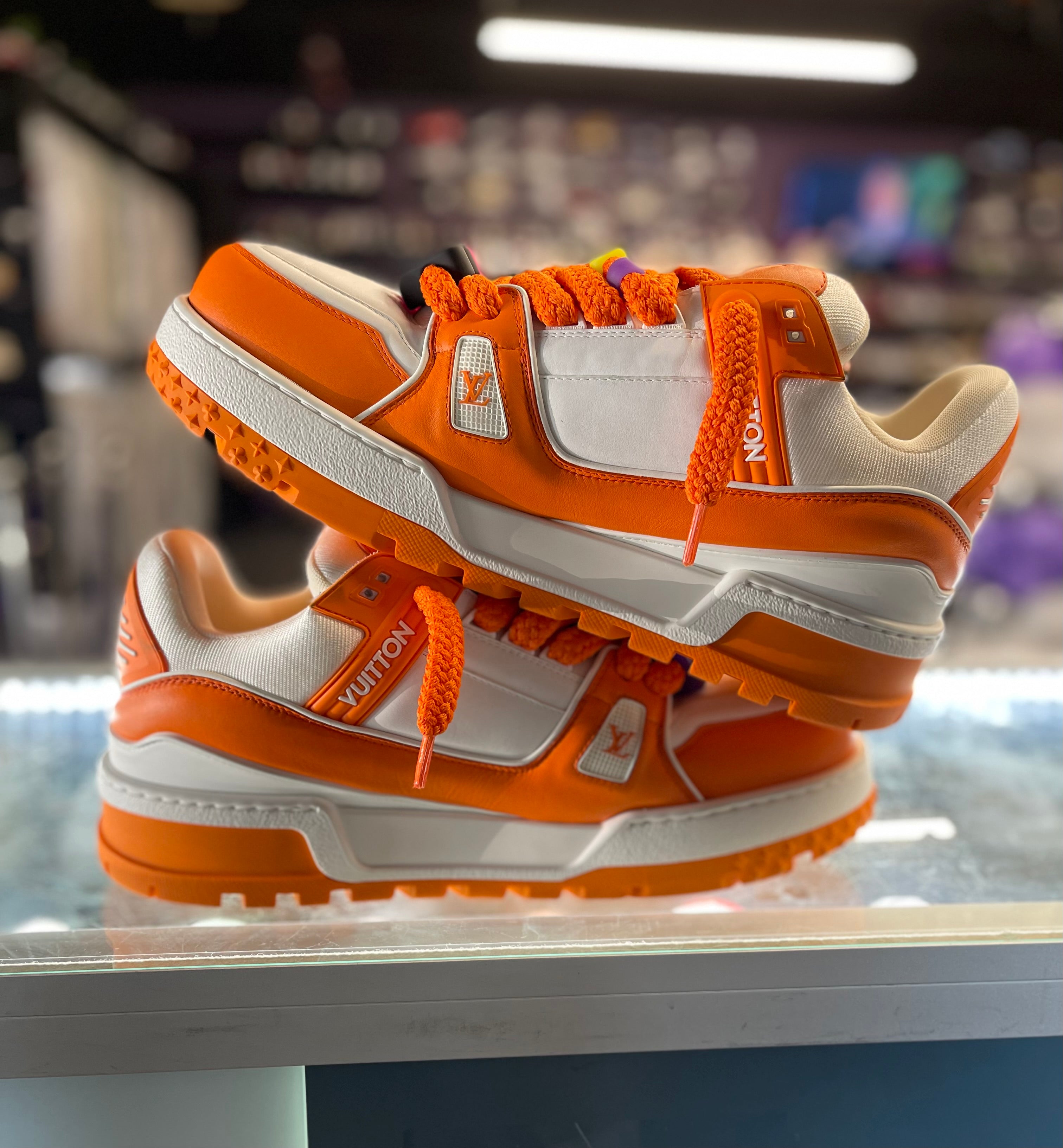 Louis Vuitton Trainer Maxi Sneaker "Orange/White"