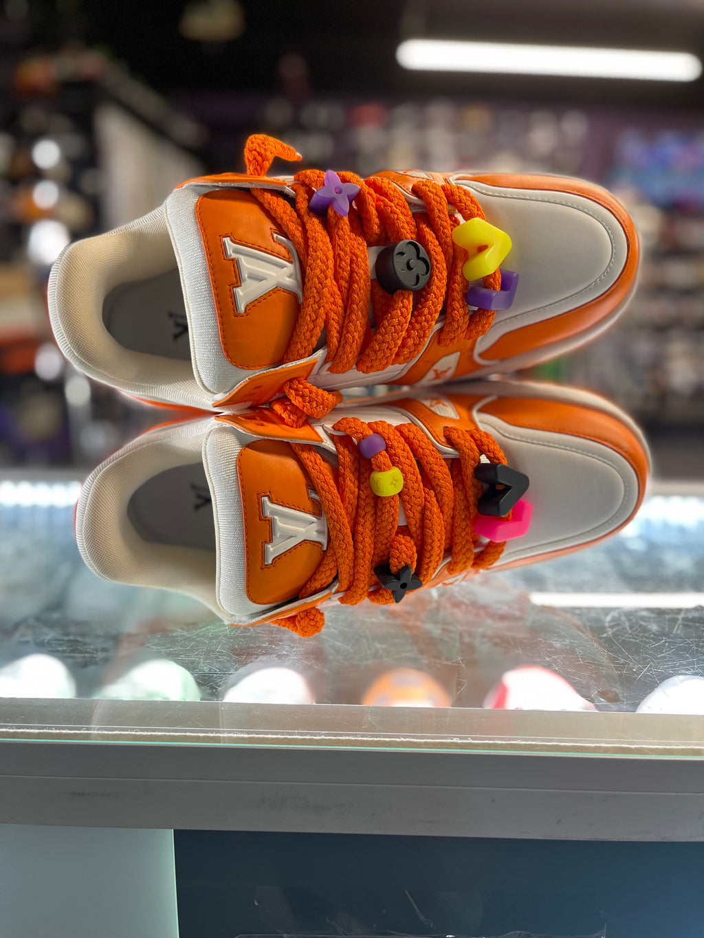 Louis Vuitton Trainer Maxi Sneaker "Orange/White"