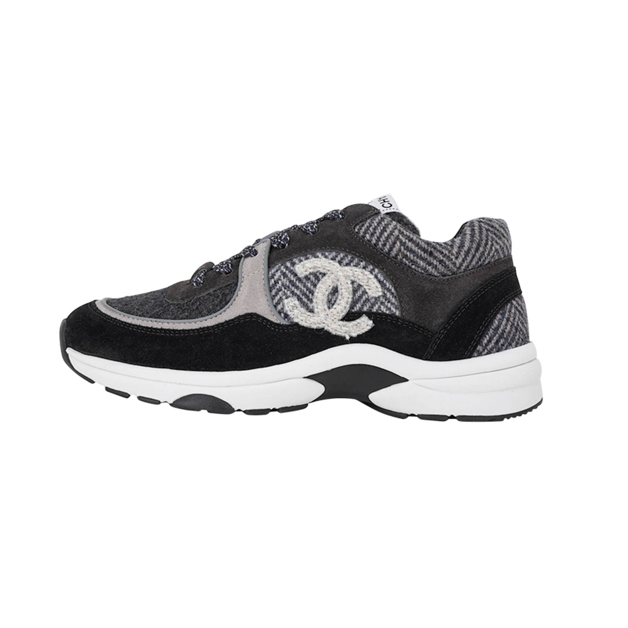 Chanel Sneaker Tweed Sneaker CC Logo