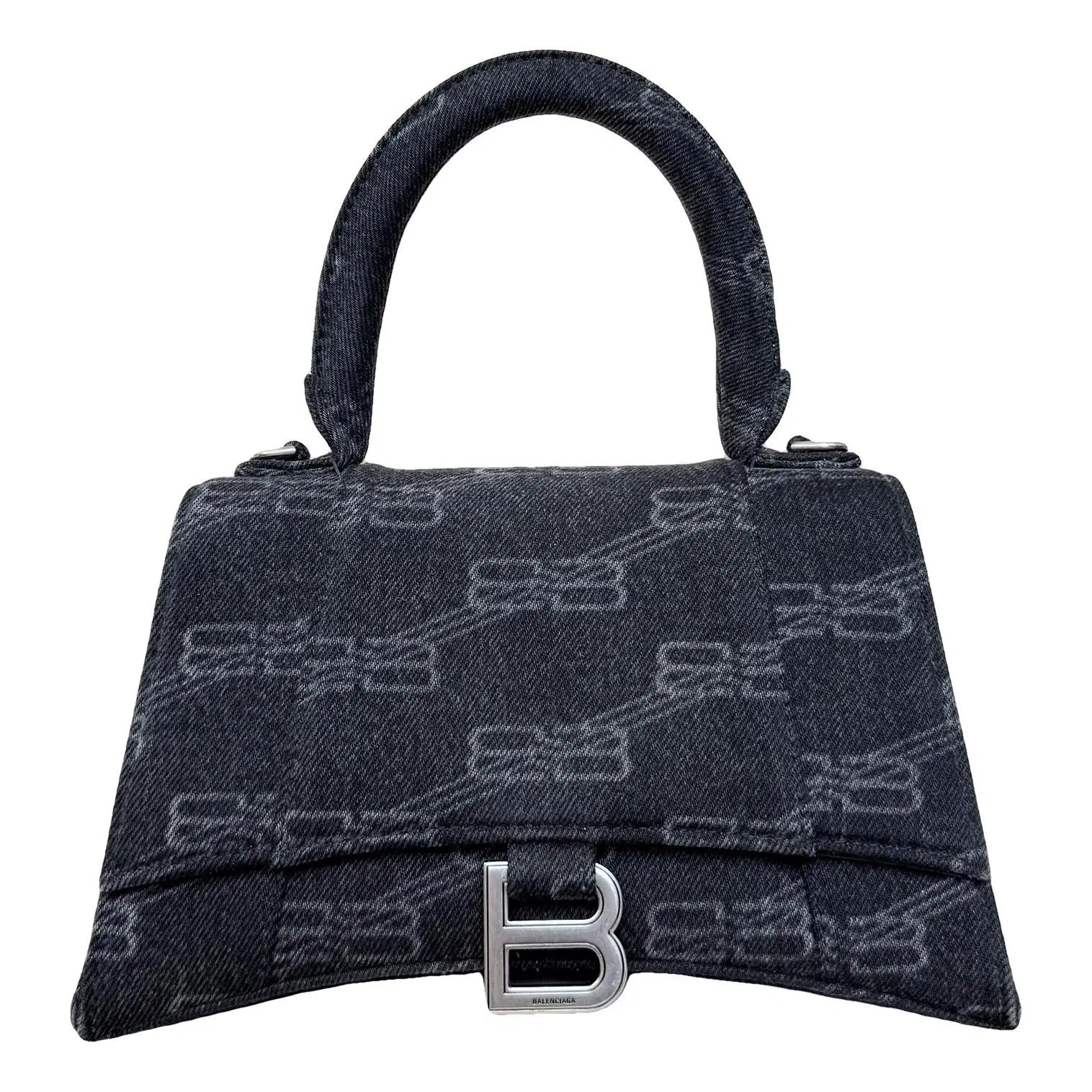 Balenciaga "Hourglass Cloth Crossbody Bag"