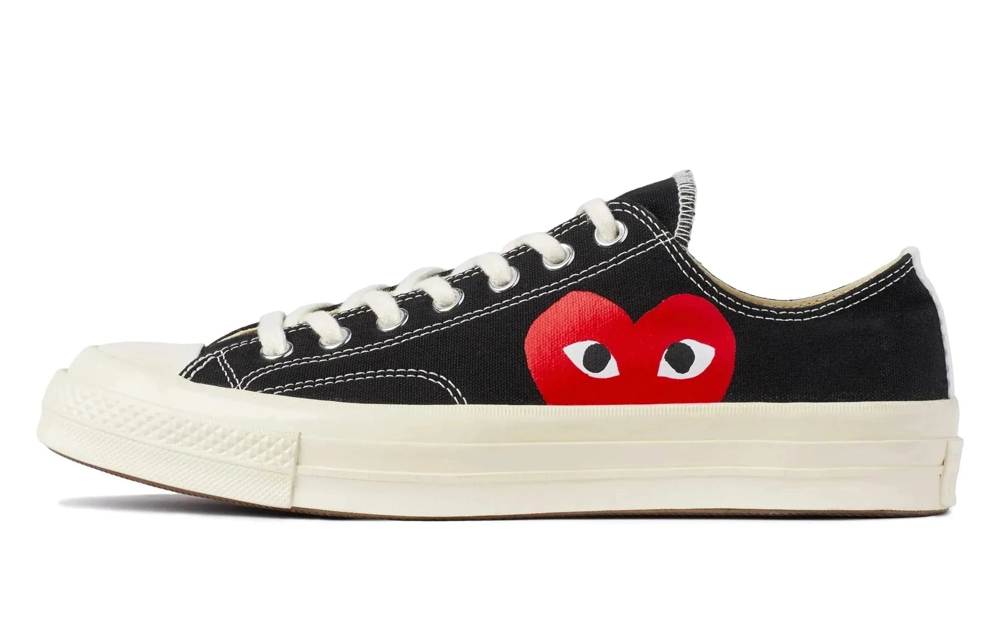 2024 Converse Chuck Taylor All Star 70 Ox "Comme Des Garcon PLAY Single Heart Black"