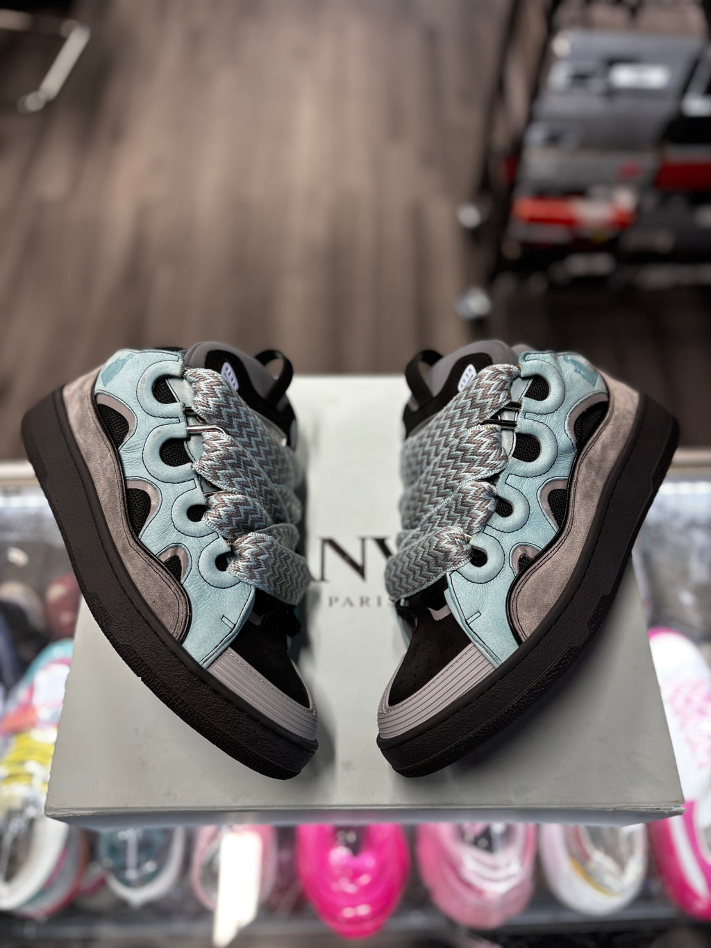 Lanvin Curb Sneaker "Anthracite"