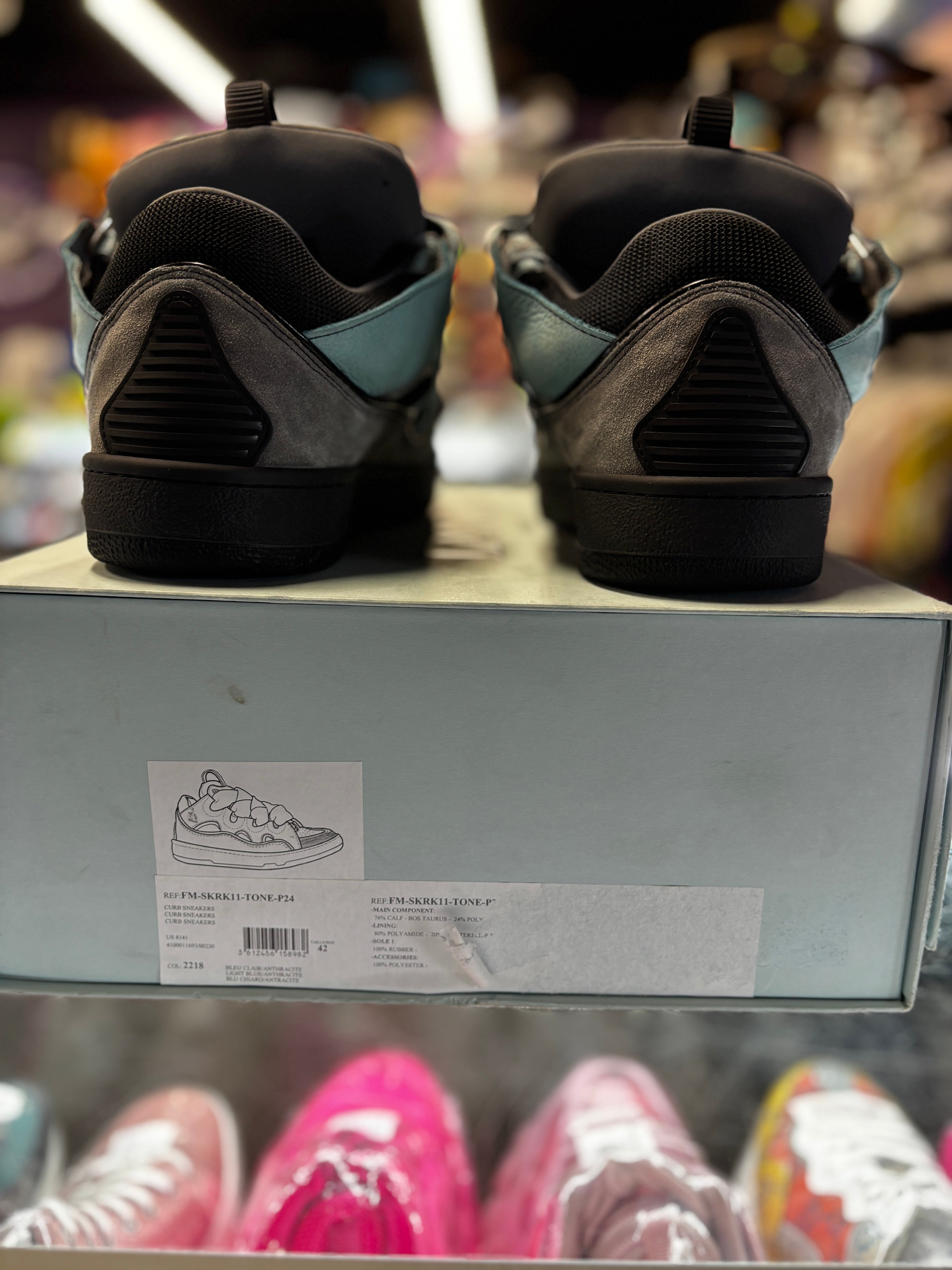 Lanvin Curb Sneaker "Anthracite"