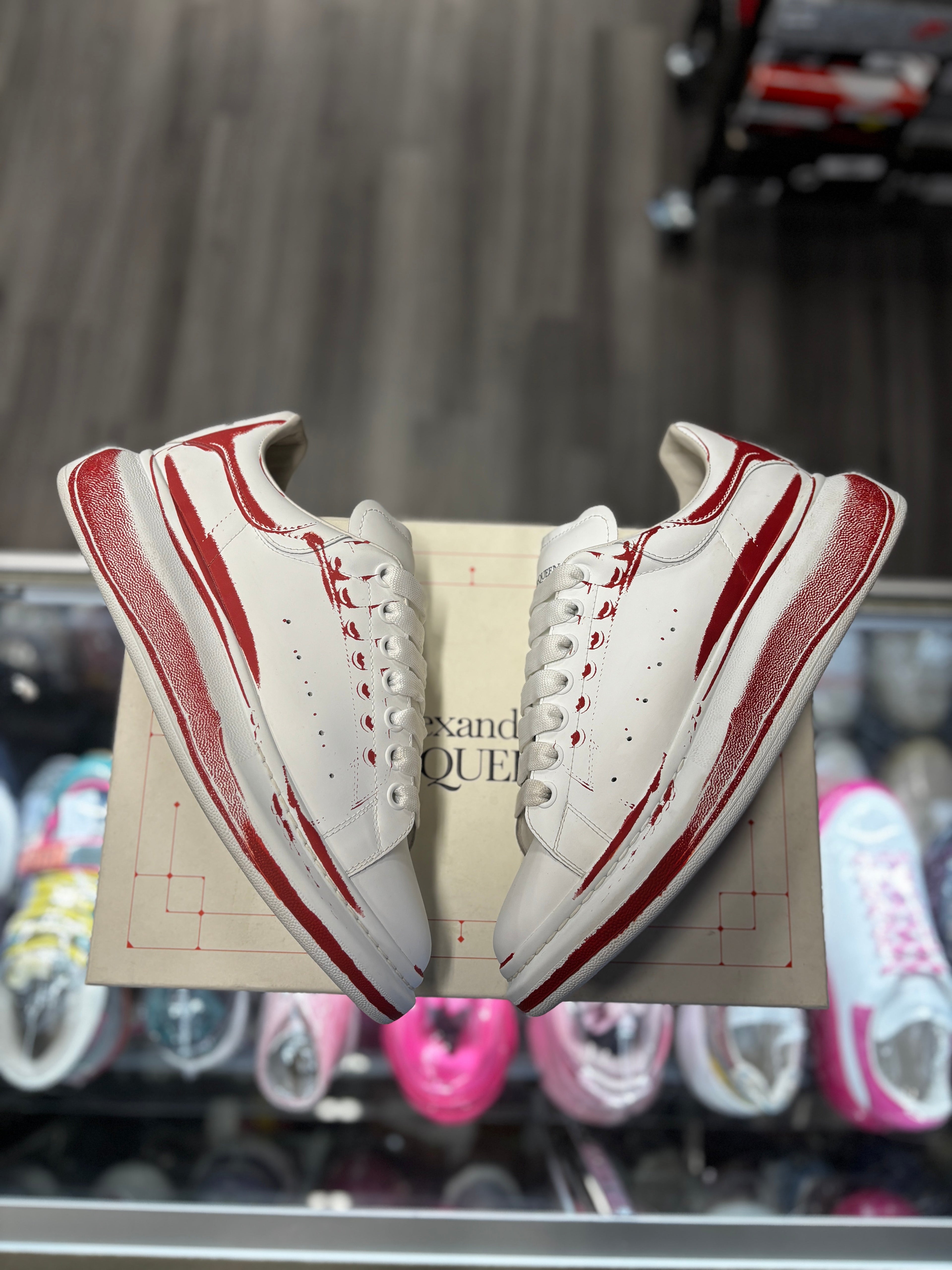 Alexander McQueen Oversized "White/Red"