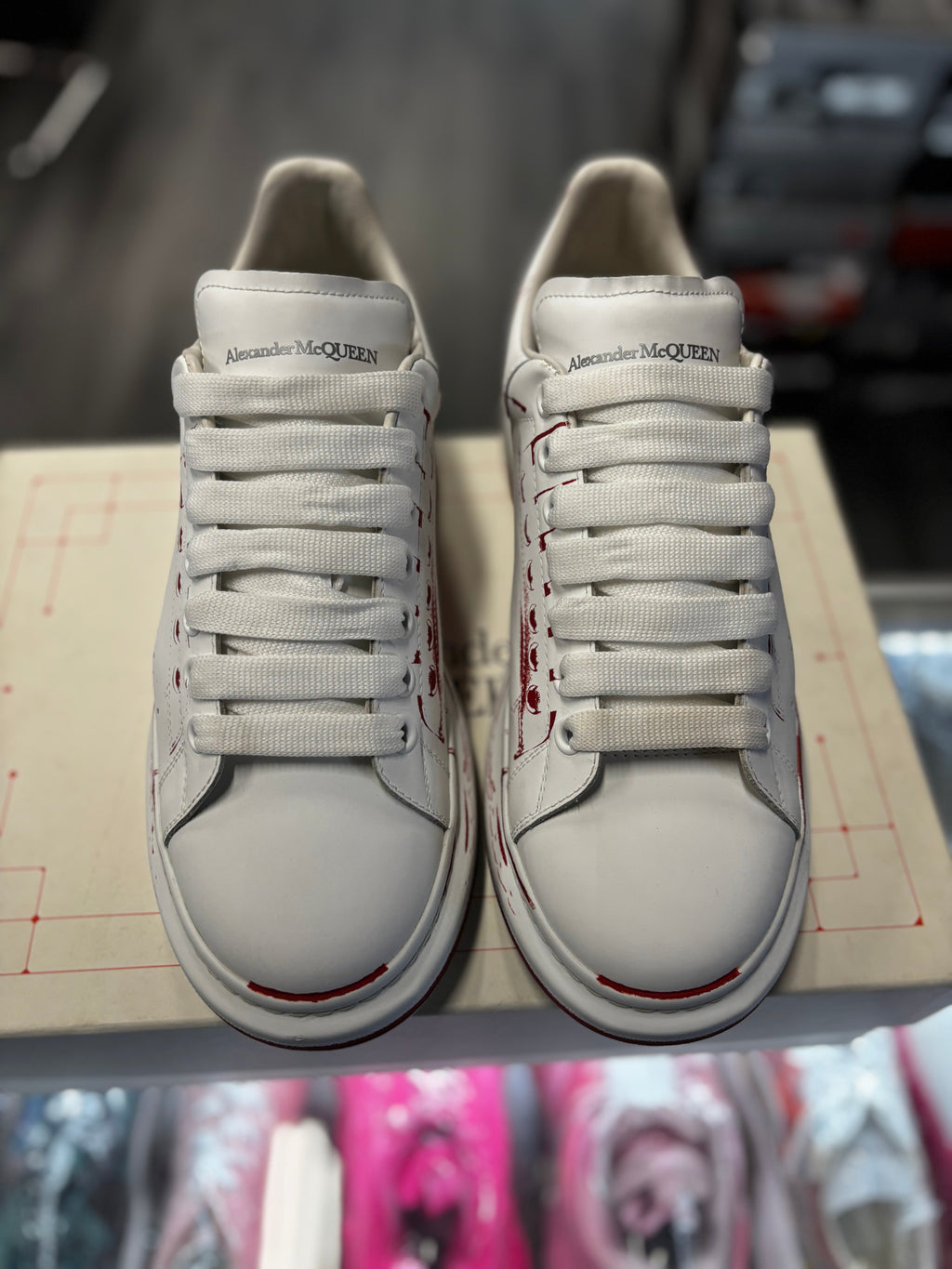 Alexander McQueen Oversized "White/Red"