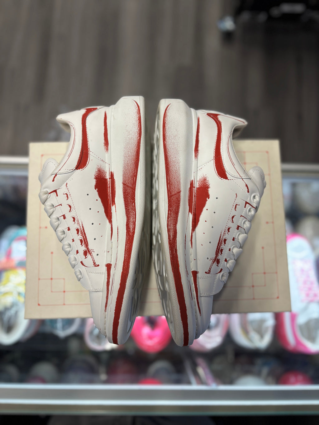 Alexander McQueen Oversized "White/Red"