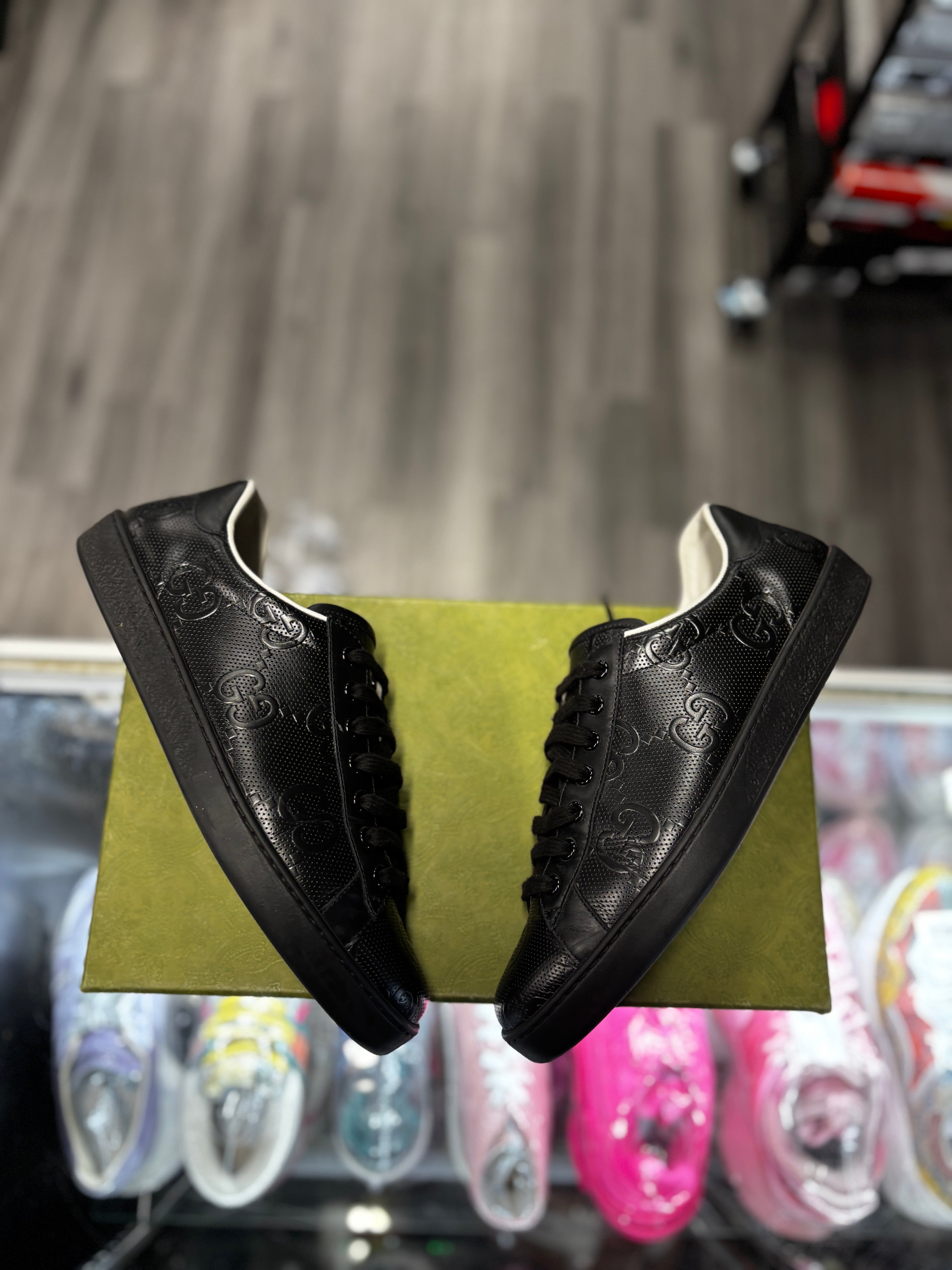 Gucci Ace Low "Black Monogram"