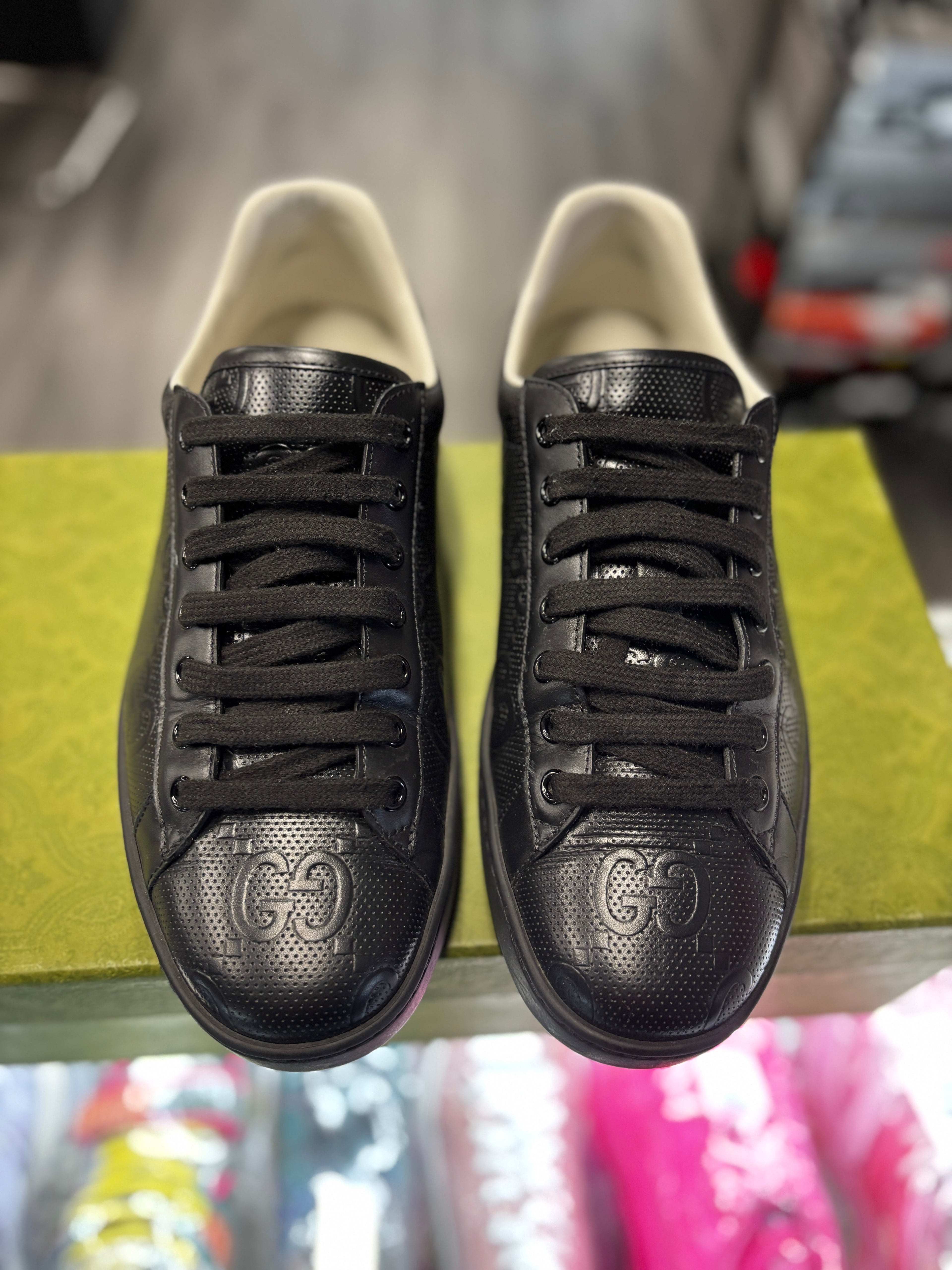 Gucci Ace Low "Black Monogram"