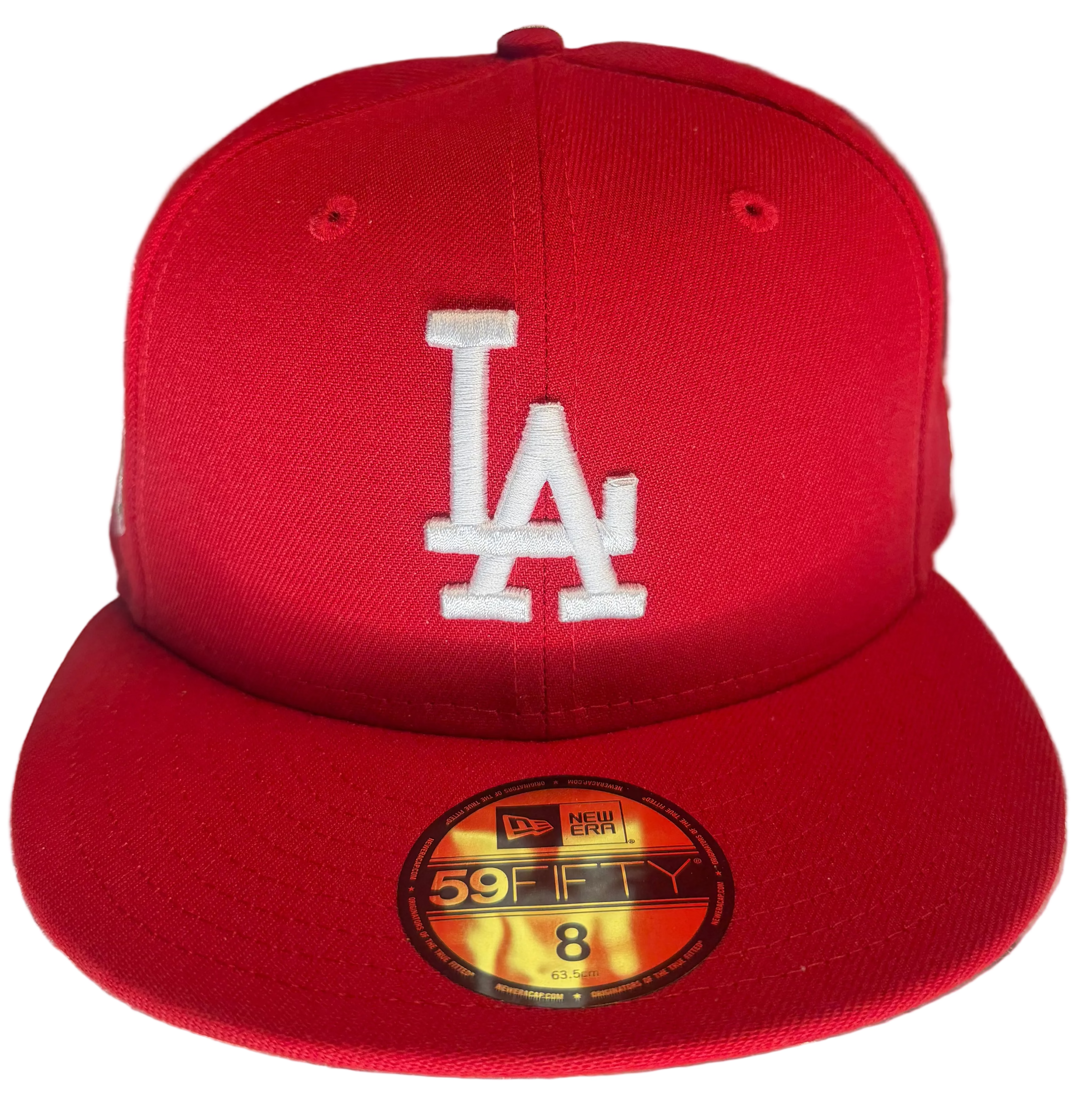New Era Hat 59Fifty Fitted Hat "LA Logo Red"