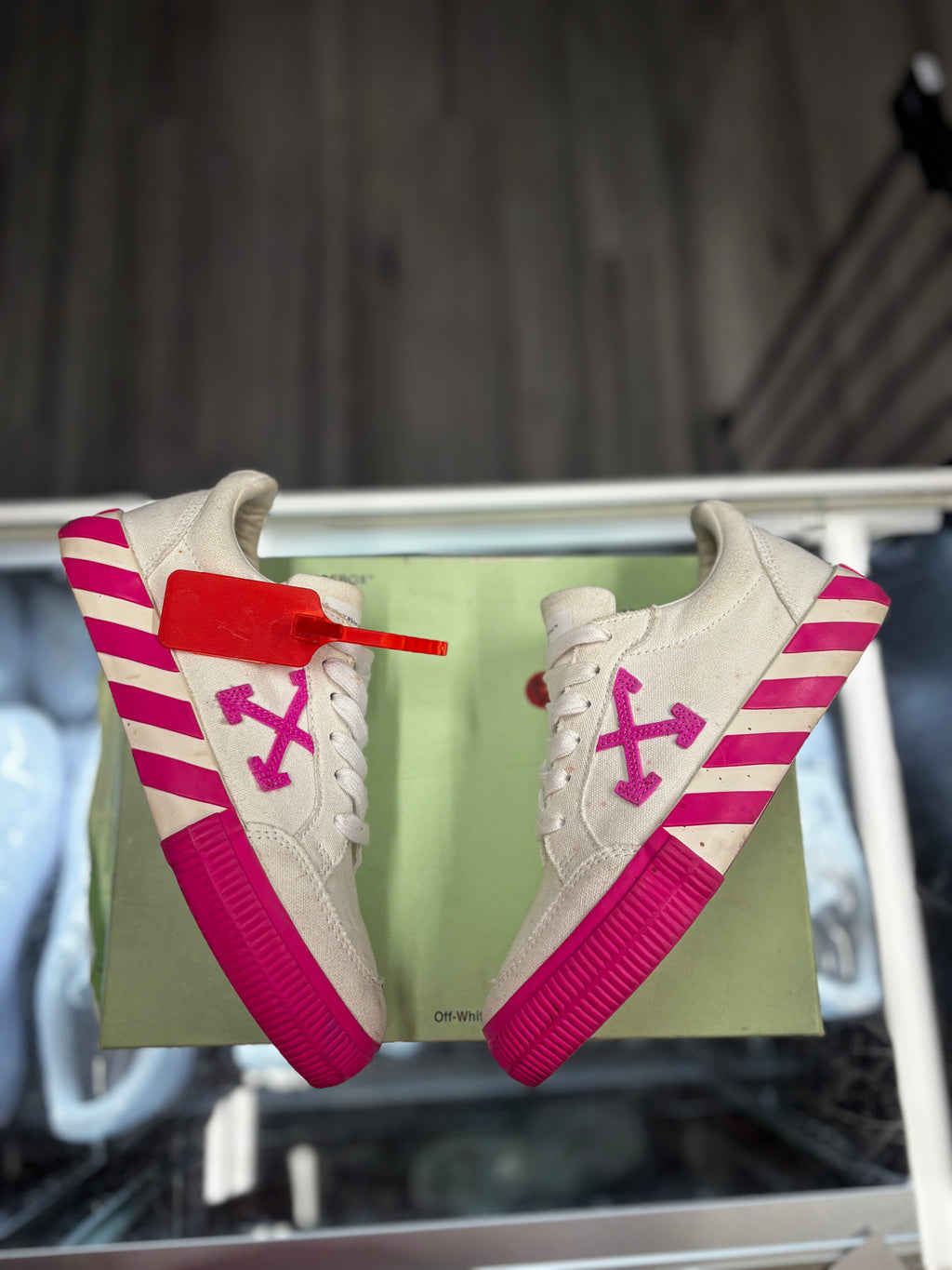 Off White Vulcanizer White/Pink