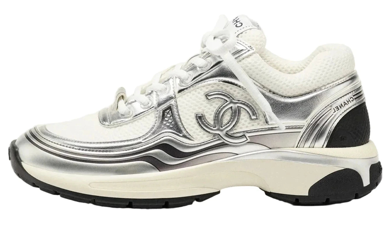 Chanel CC Runner "White Silver"