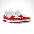 Louis Vuitton Trainer Sneaker "White/Red Patent"