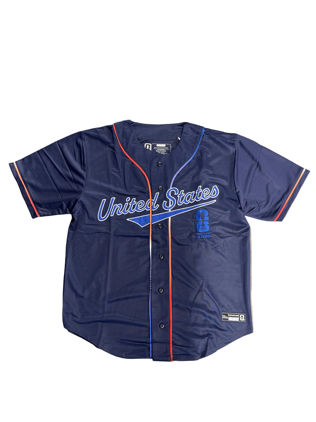 Navy Blue Baseball Jersey "United States Fifa World Cup 2026"