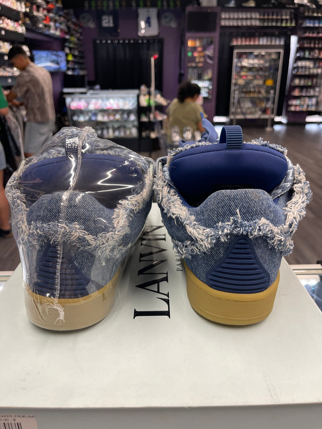Lanvin Curb Sneaker "Denim"