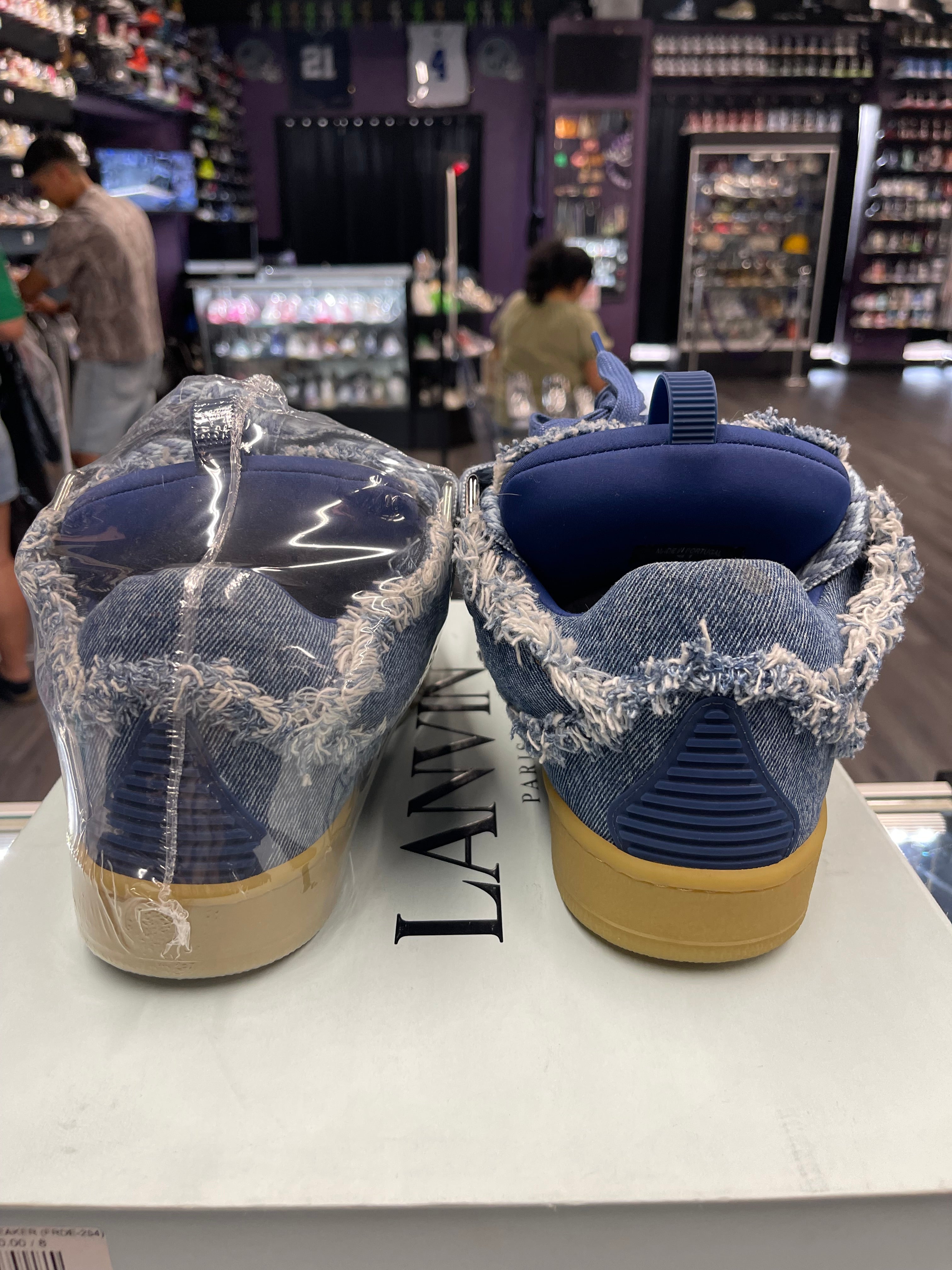 Lanvin Curb Sneaker "Denim"